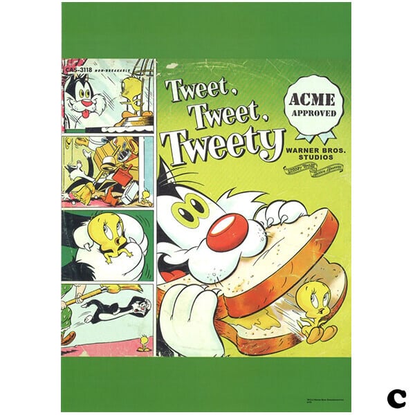 ルーニー・テューンズ（A4サイズ ポスター ）トゥイーティー