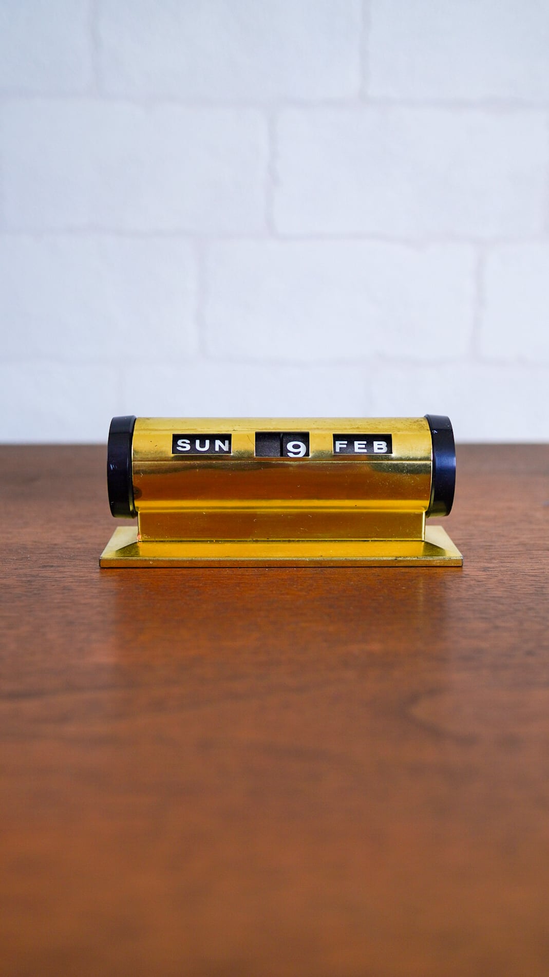 70～80's頃 パークシャーマン ワシントン デスク 万年カレンダー 真鍮