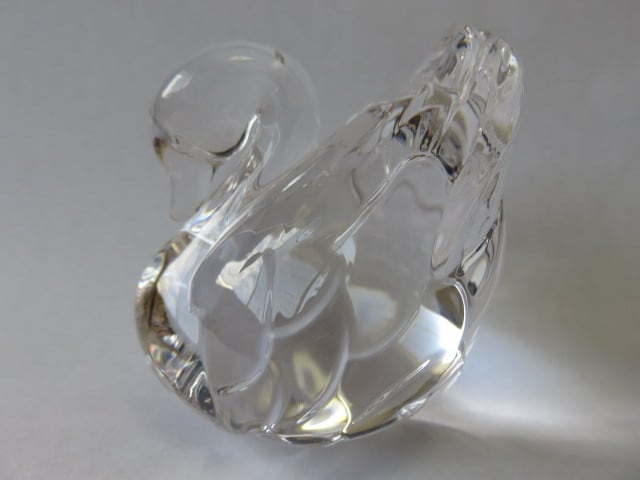 ガラス製白鳥 置物 2羽セット マルティグラス Multi Glass スワン
