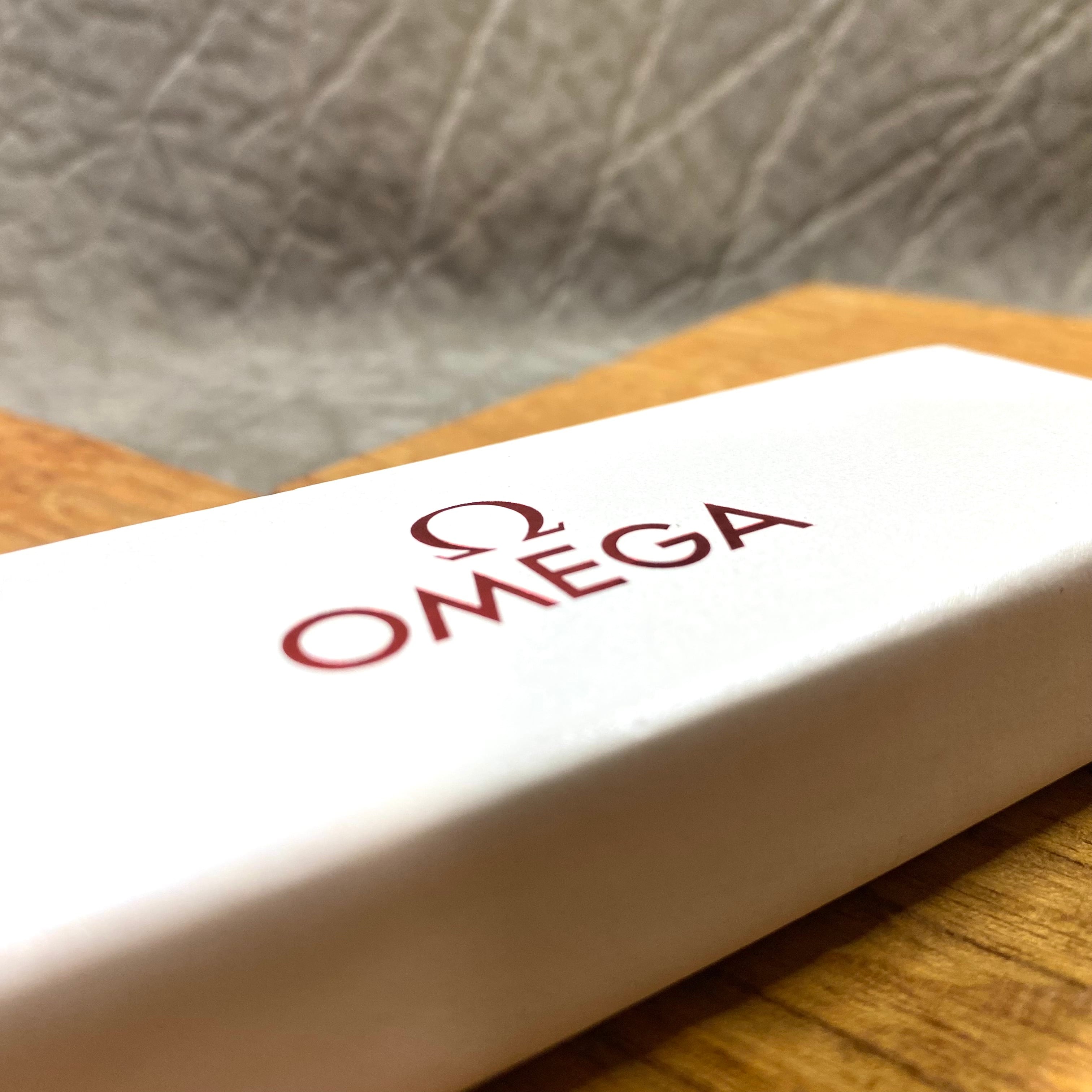 OMEGA オメガ ボールペン ホワイト ツイスト式 箱付き 未使用品 | MUNI