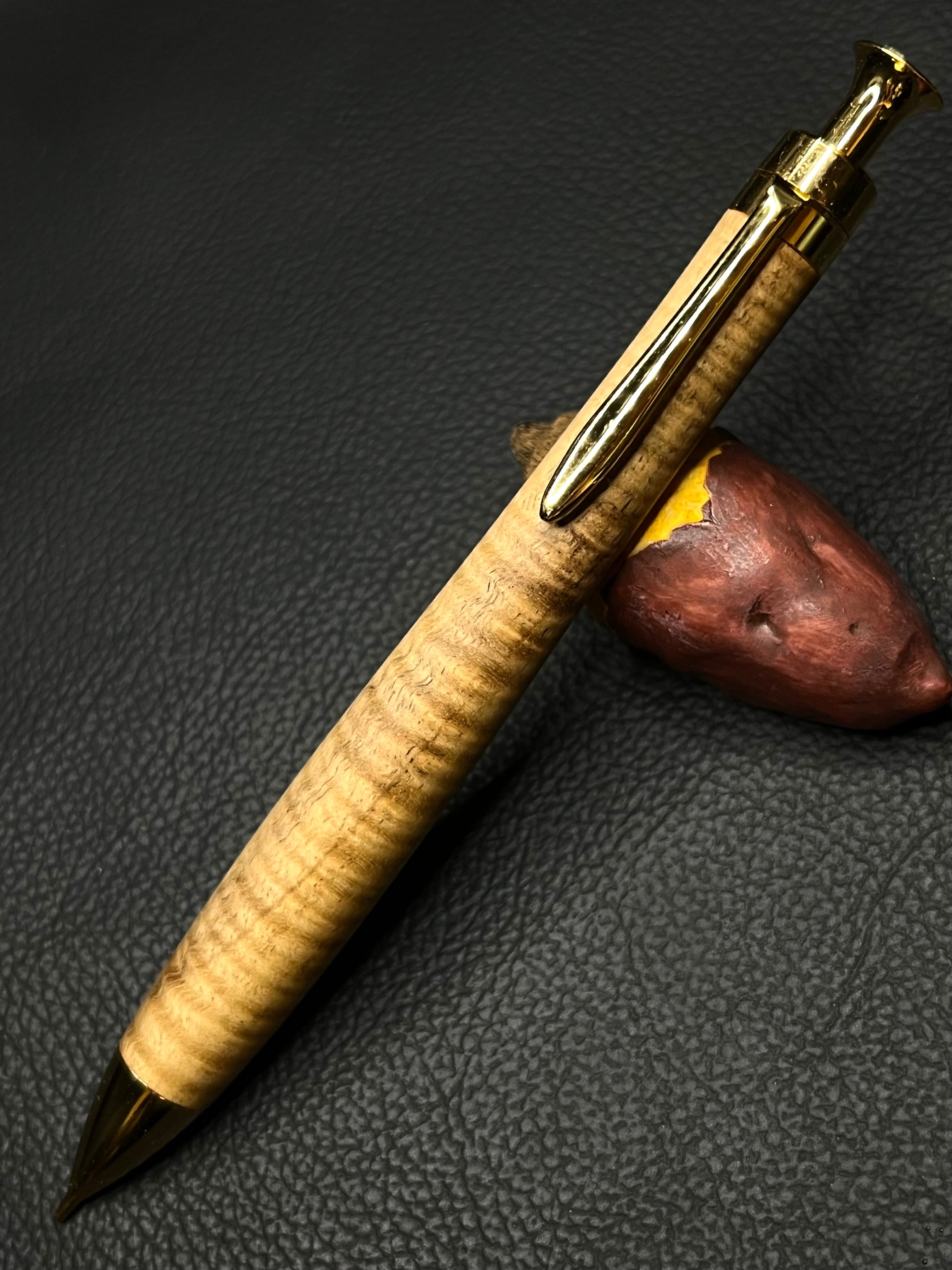 こぶた工房 スタビライズドウッドメープルバール シャーペン 木軸ペン