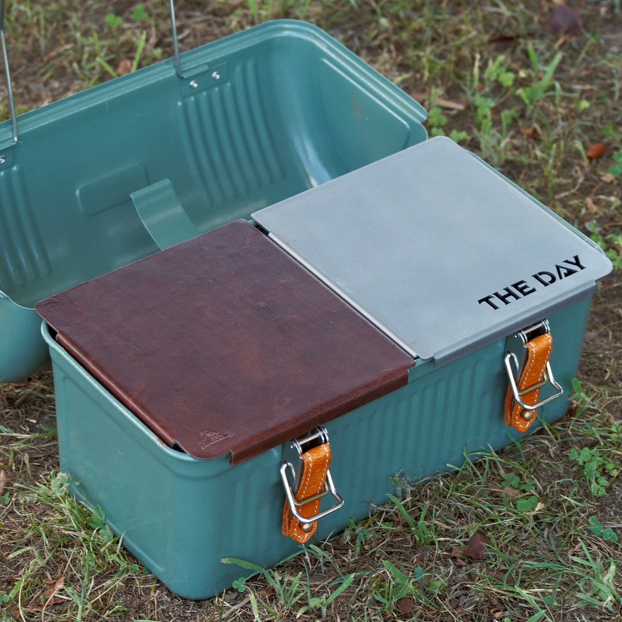 スタンレーランチボックス9.4L 木製天板・レザーアイアン天板セット