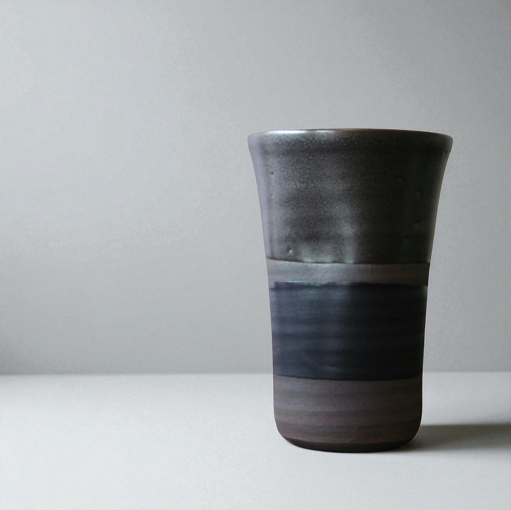 再入荷】麦酒杯 (400 cc) ラスター 黒 | TSUNE;田中恒子の器