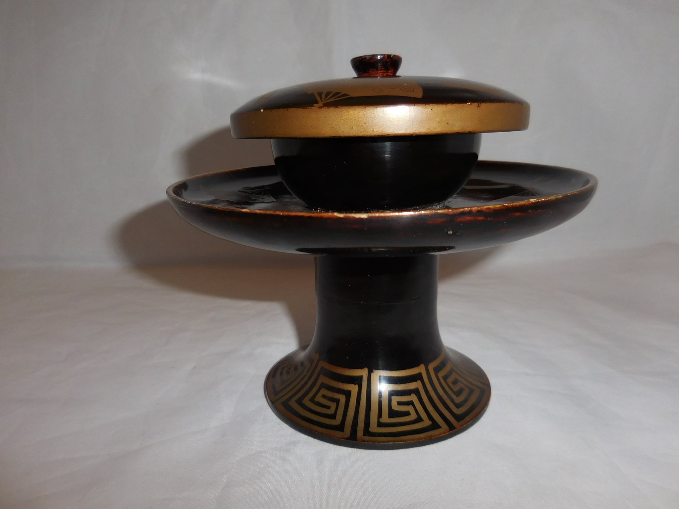 輪島塗高台蓋付茶托 Urushi lacquer saucer for tea | 春夏秋冬（しき