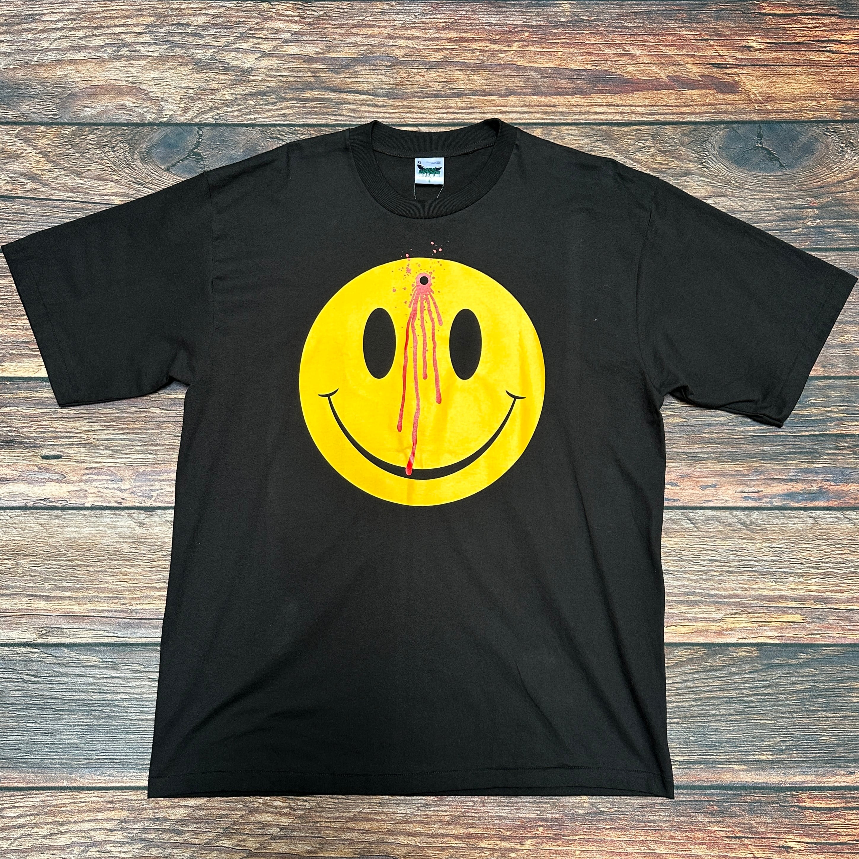 Smiley Face ぶち抜きスマイル プリントTシャツ XL | 古着屋DIGDIG