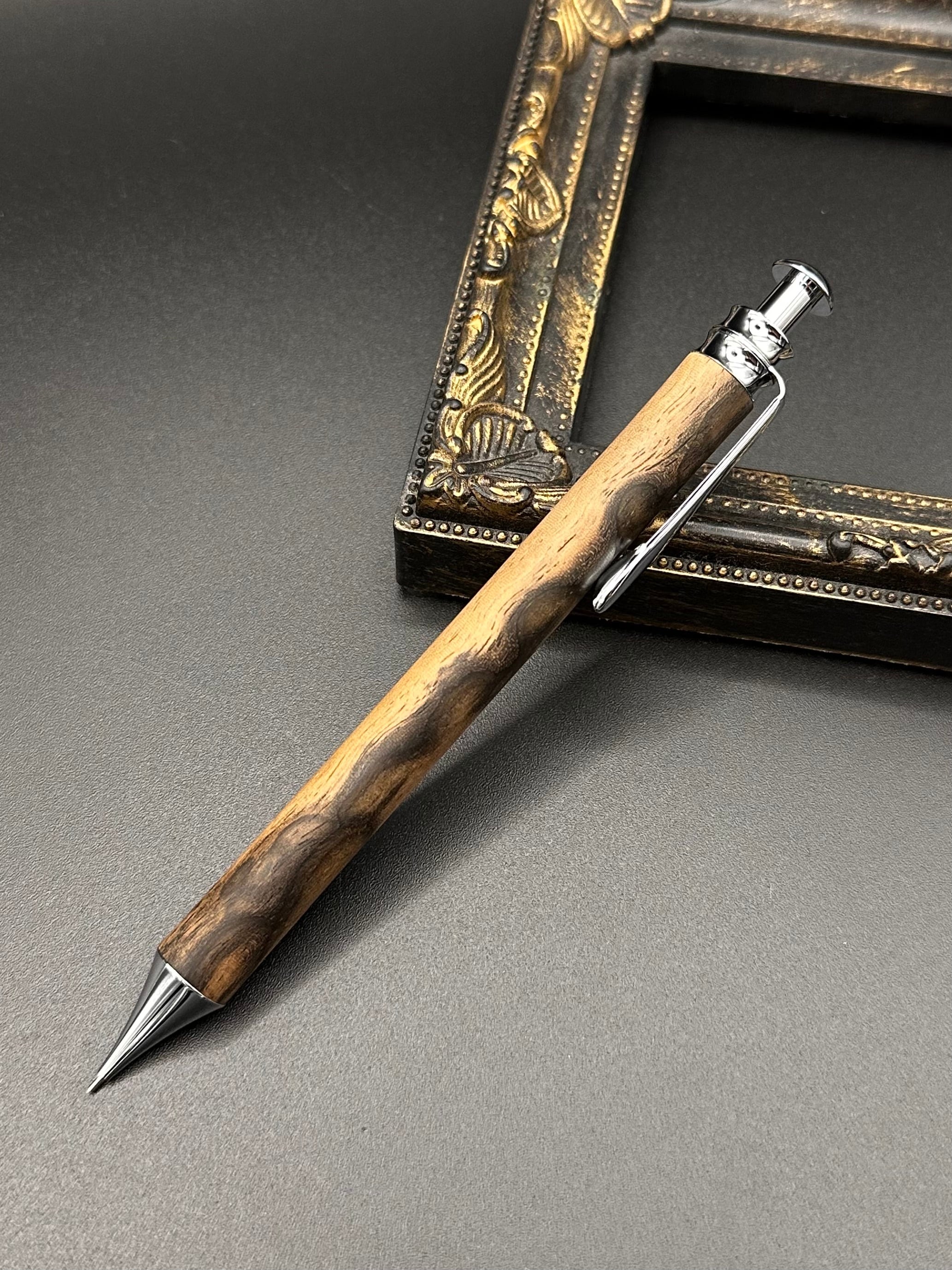 Flamberg 黒柿 ちぢみ杢 シャープペンシル 24時間以内発送Flamberg