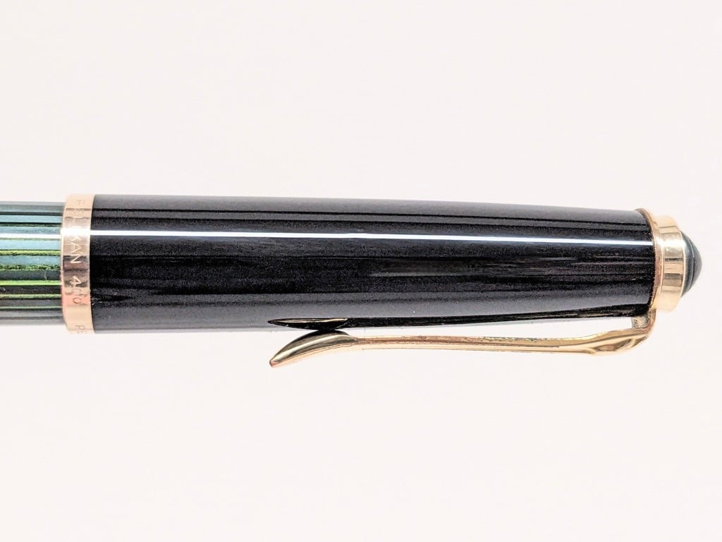 ペリカン pelikan 400（#500）緑縞 グリーン☆ペン先14金 二ブサイズHF 26