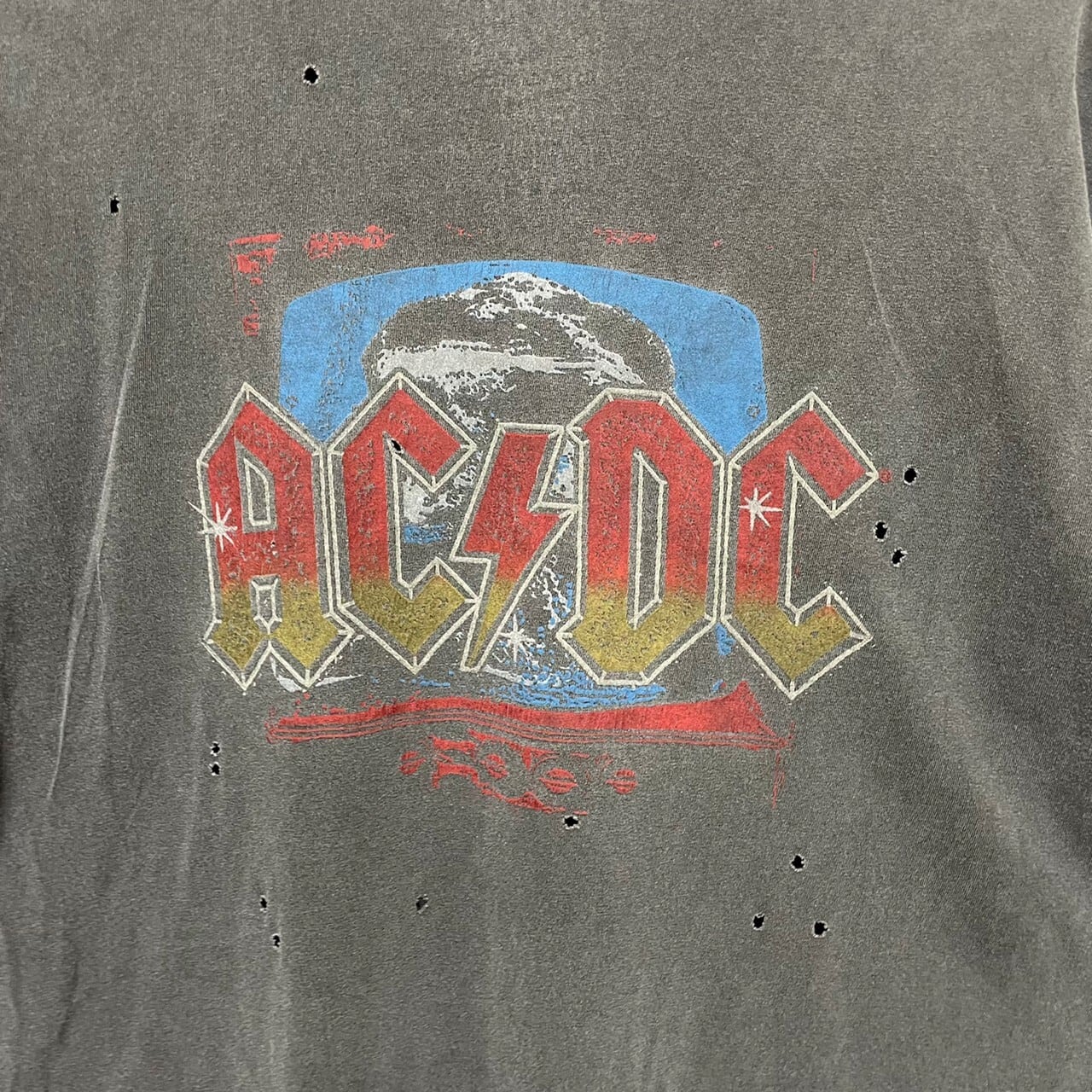両面プリント】AC DC 半袖Tシャツ XL ダメージ加工 | 古着屋OLDGREEN