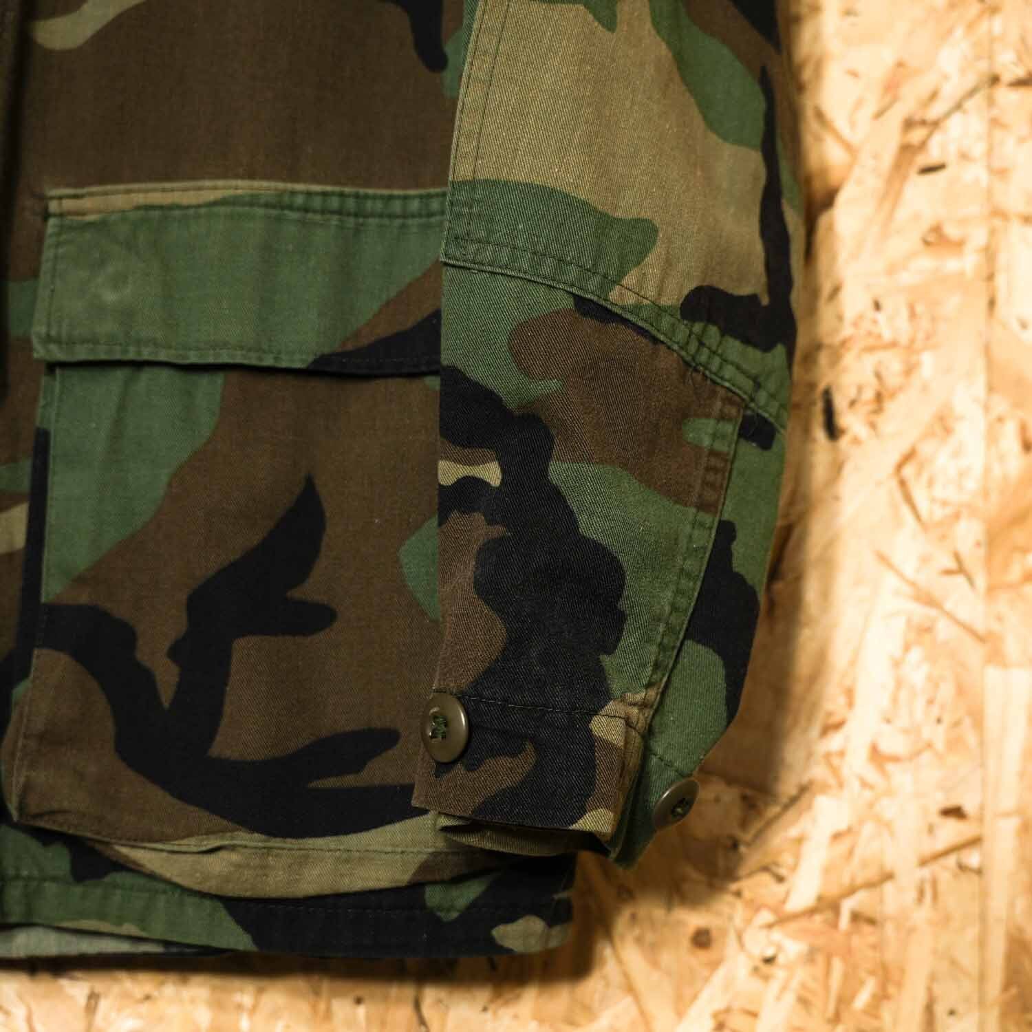 US ARMY 米軍実物 BDUジャケット 80s ウッドランドカモ SMALL REGULAR