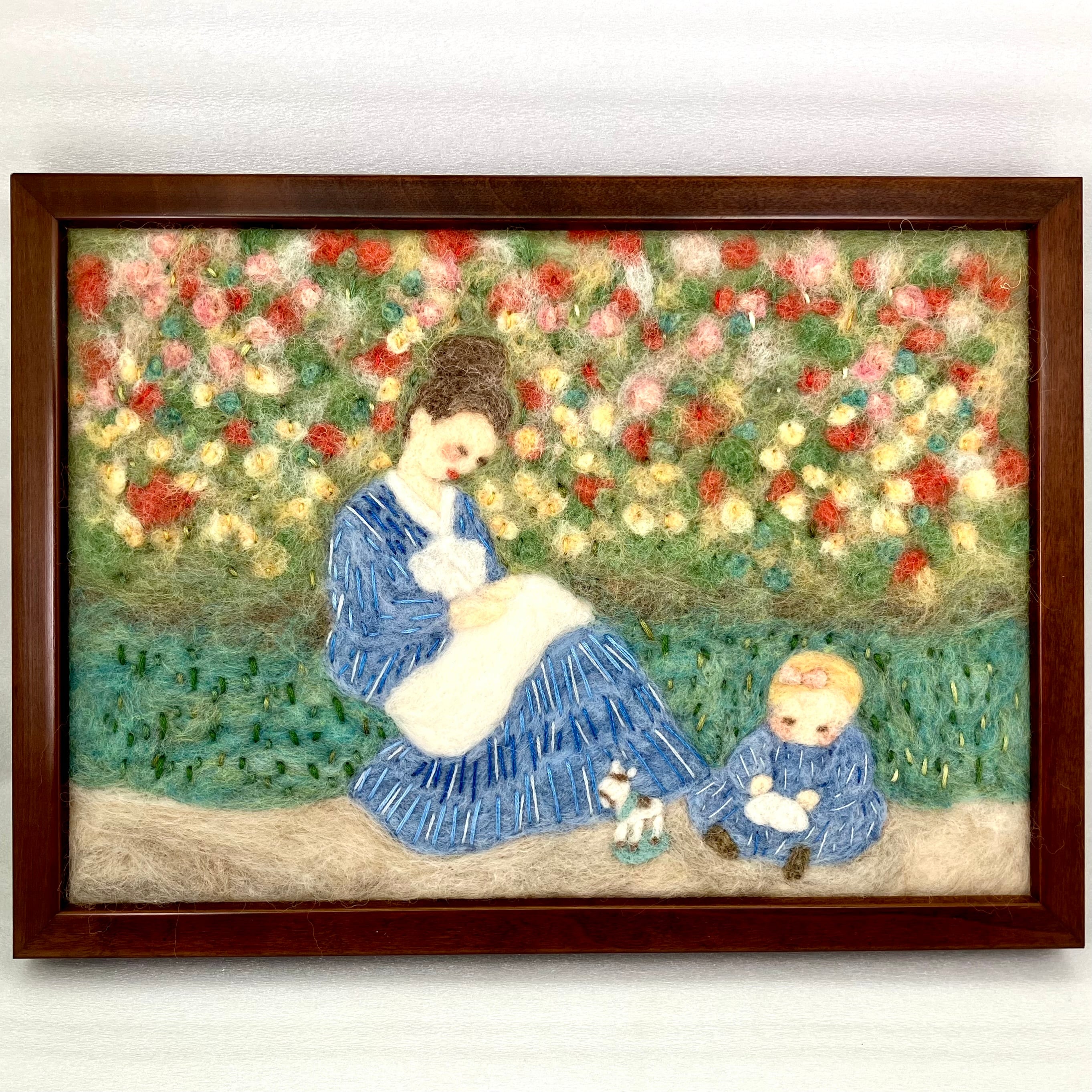 クロード・モネ☆庭のカミーユ・モネと子供の絵画 ボクらのアート