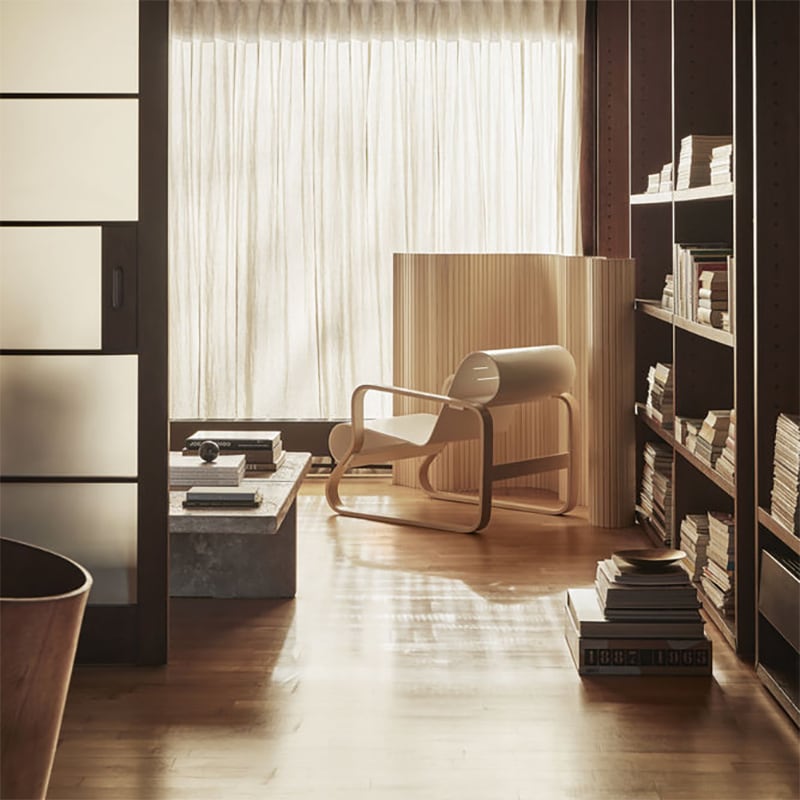 Artek風 ウッドカーブパーテーション Artekウッドカーブパーテーション