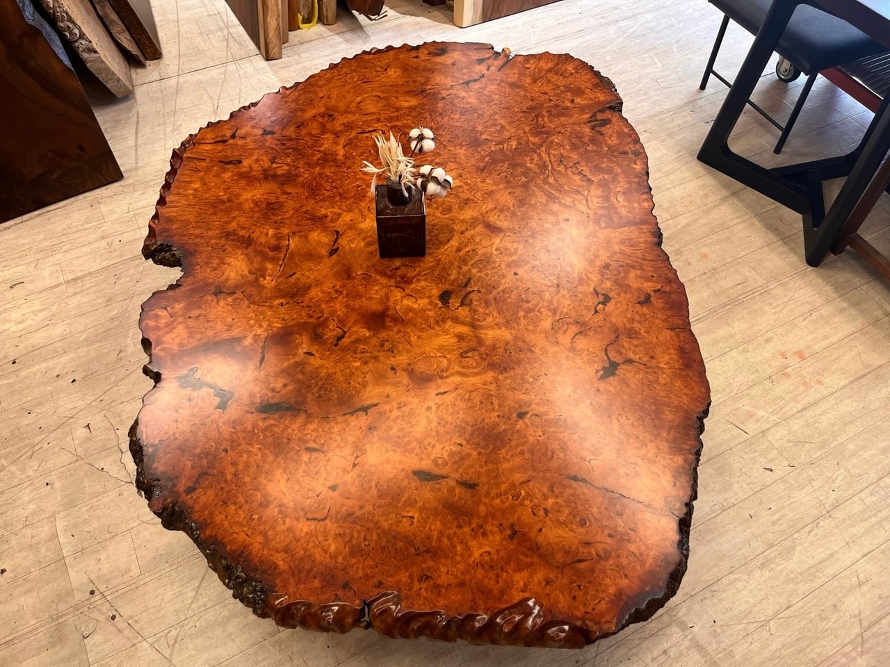 花梨瘤（カリンコブ）_1600×1200×45_浅草本店_テーブル天板/一枚板