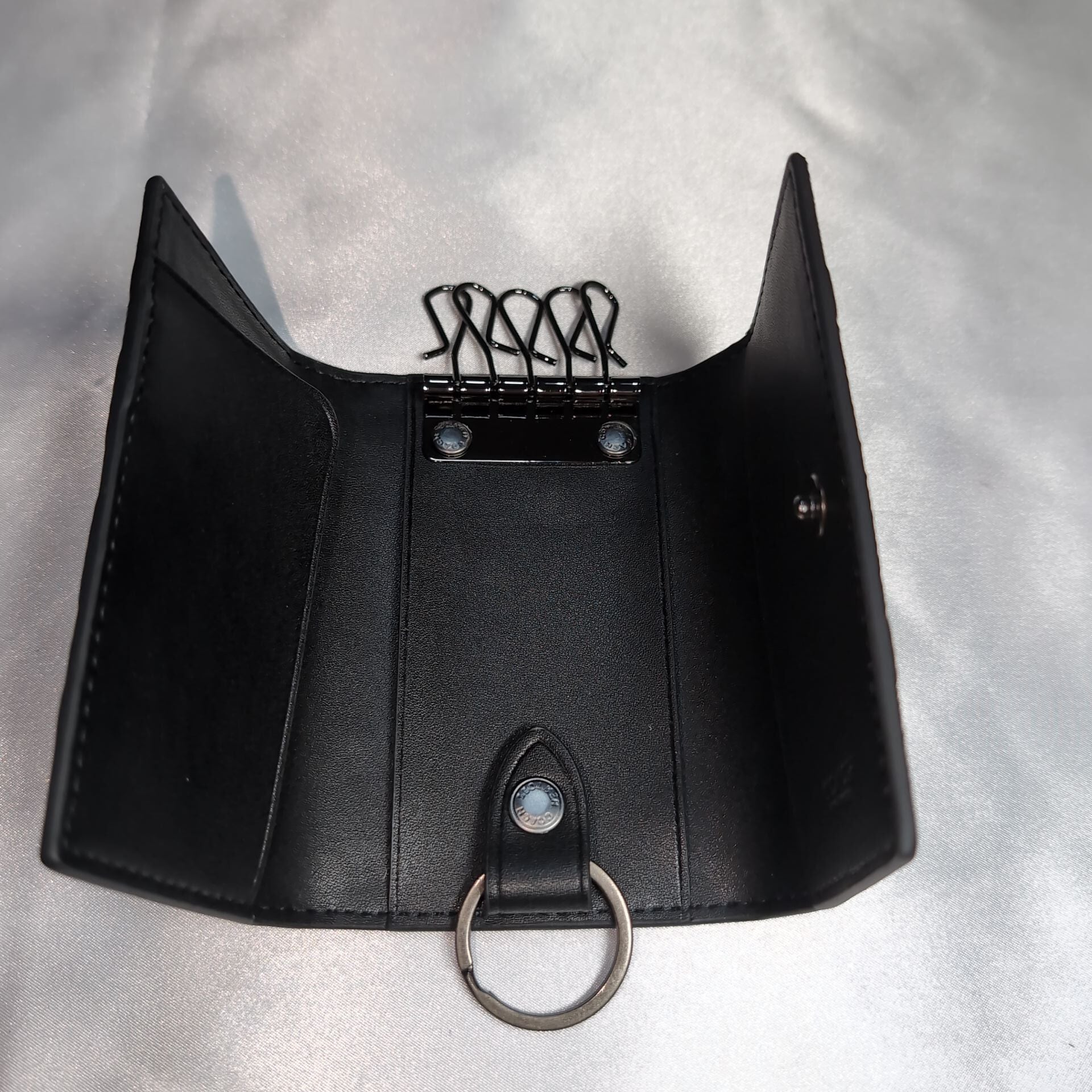 COACHコーチ キーケース シグネチャーエンボス ブラック | francore