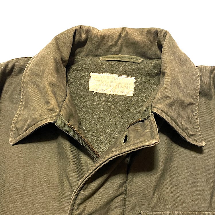 美品 60s US NAVY A-2 DECK JACKET 最初期型 三角フラップ 1962年(希少