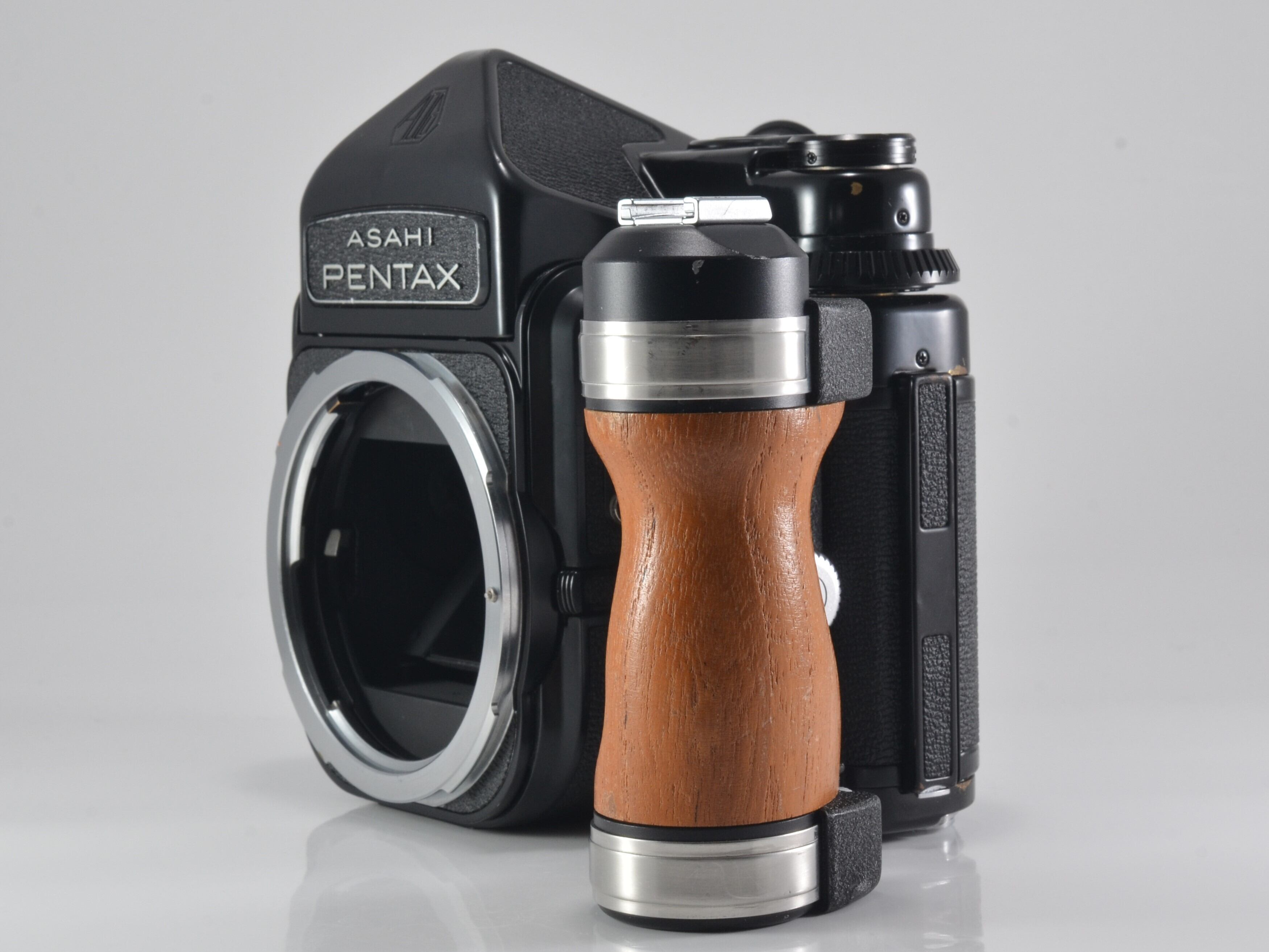 ASAHI PENTAX ペンタックス67 6×7 木製グリップ ペンタックス 67 (6X7