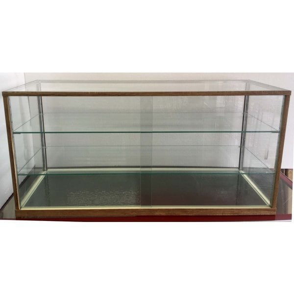 木製ガラスケース 4段 無垢 ドイツ アンティーク ビンテージ Z002