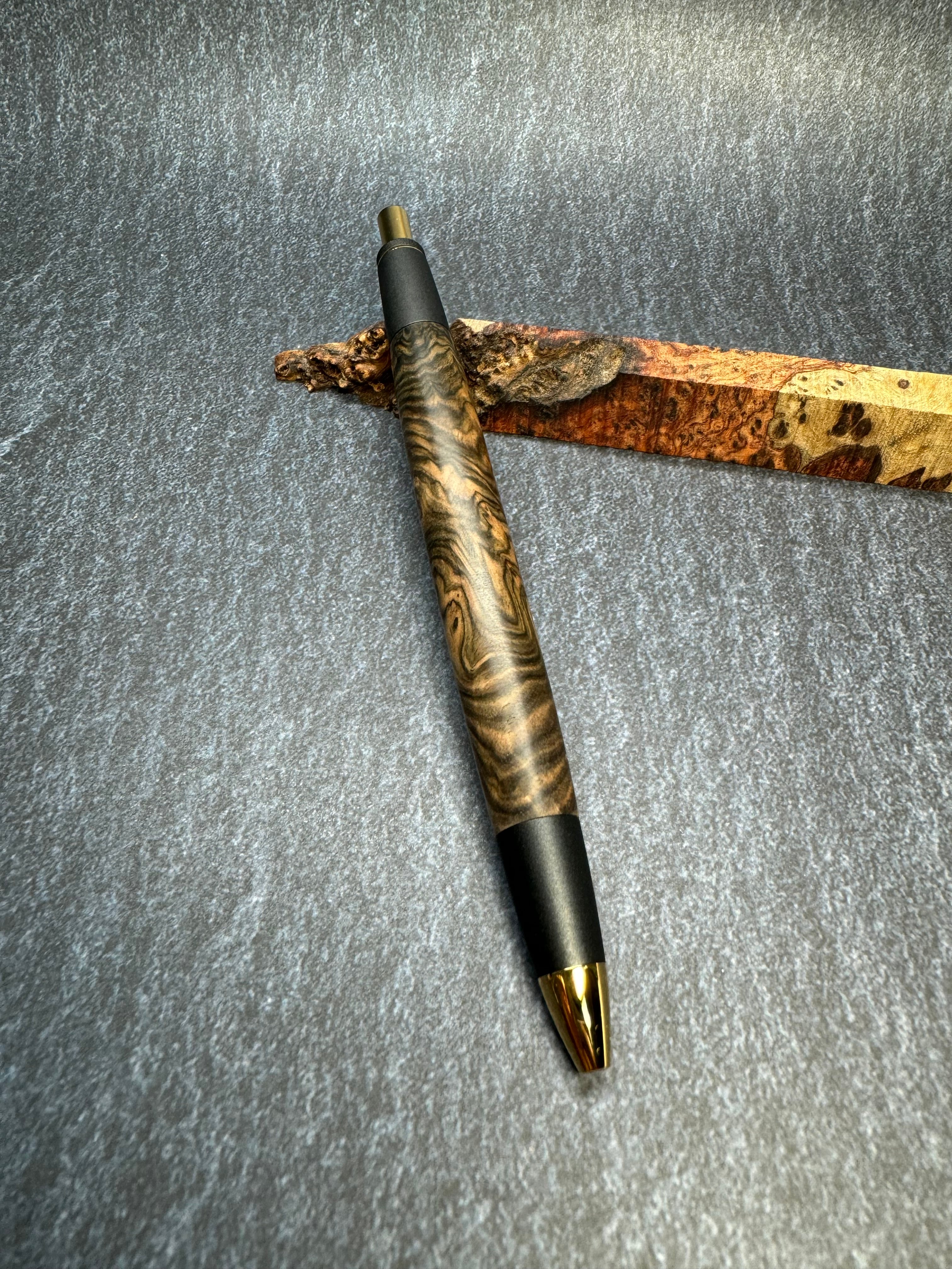 600超極上 ココボロ バール 瘤杢 木軸シャーペン ボールペン 木軸