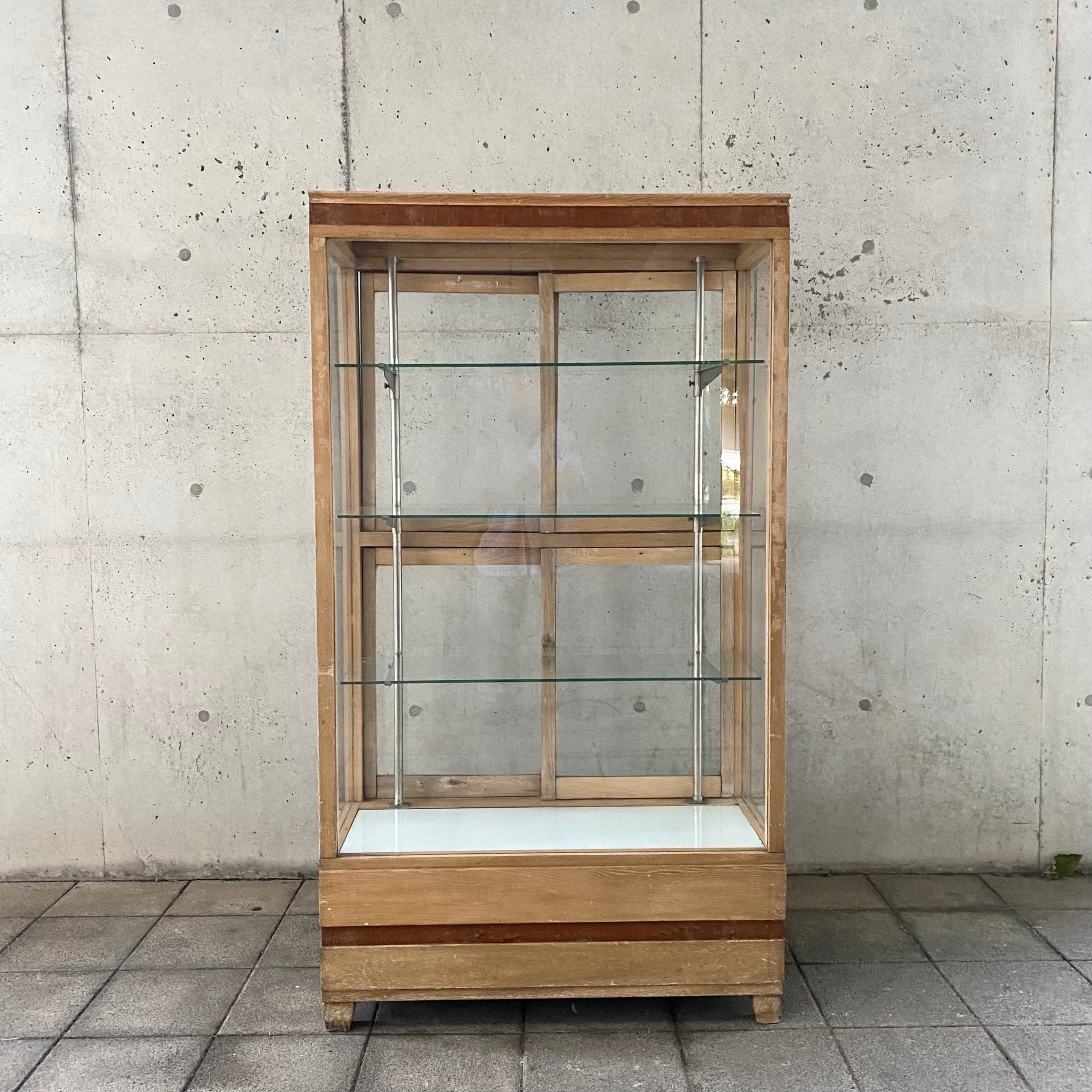 昭和レトロ 手芸品店の棚？ ケース？ 3つまとめて 昭和レトロ タイヤ