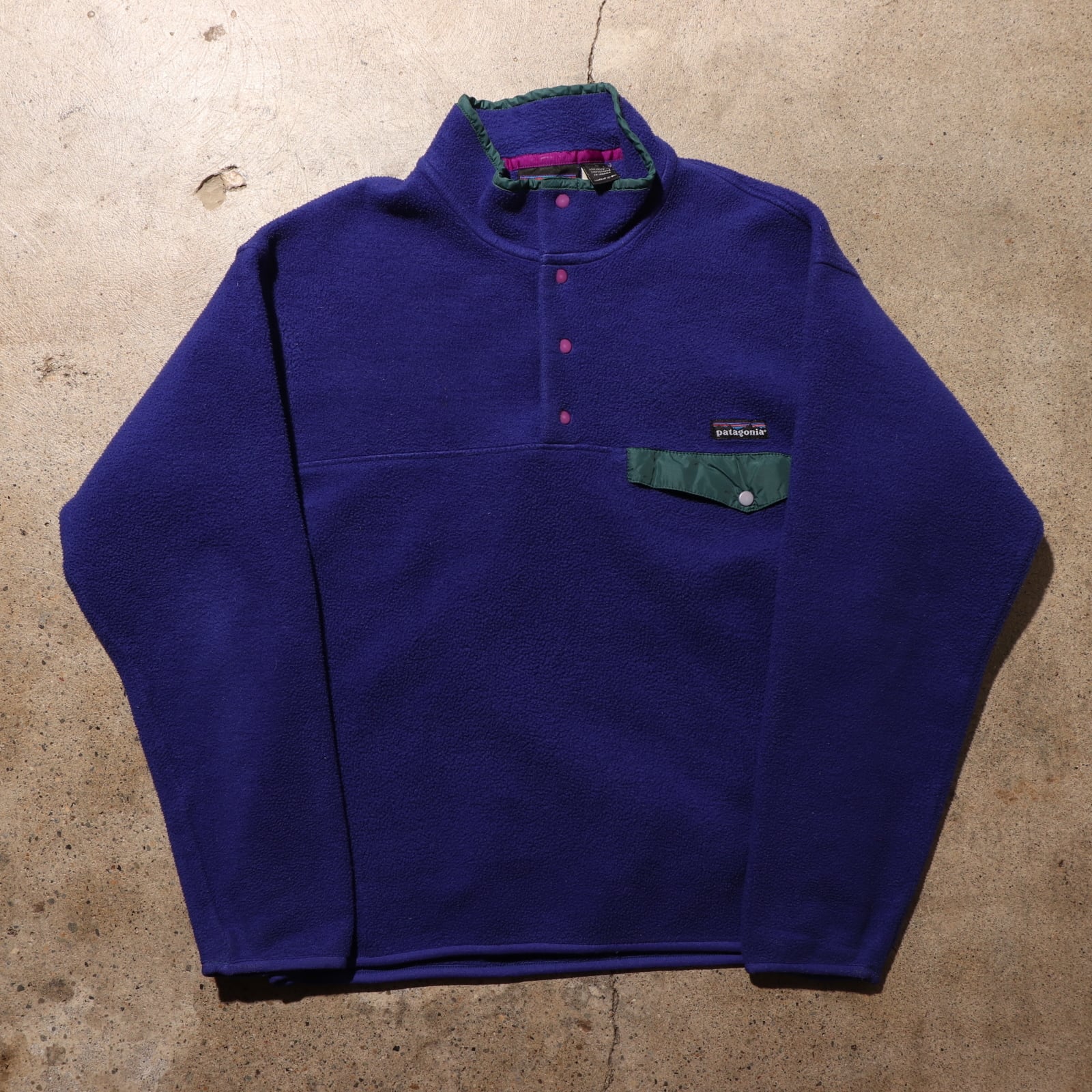 美品 M 雪無し 94年 紫 シンチラ スナップt Patagonia パタゴニア