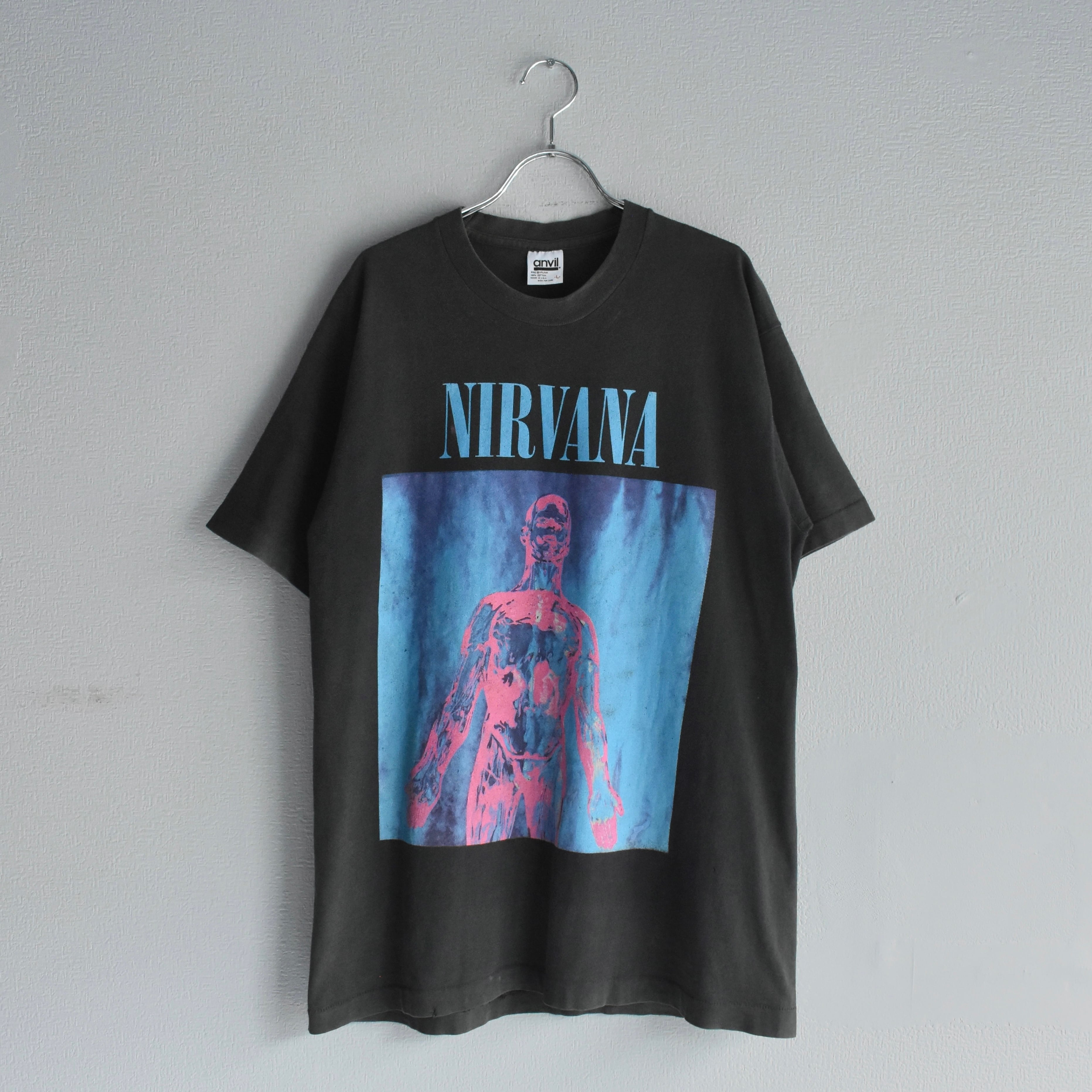 VINTAGE】“NIRVANA”『SLIVER』 90's~ Double Side Printed Rock T