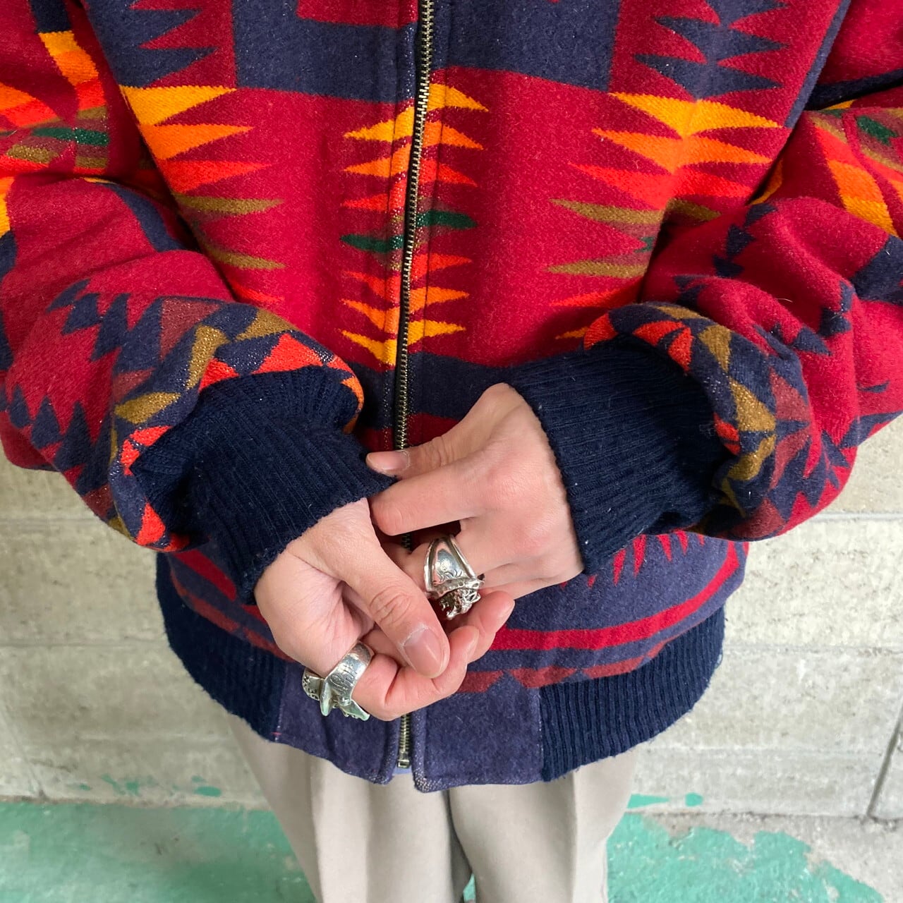 80年代 ビンテージ PENDLETON ペンドルトン ネイティブ柄 ウール