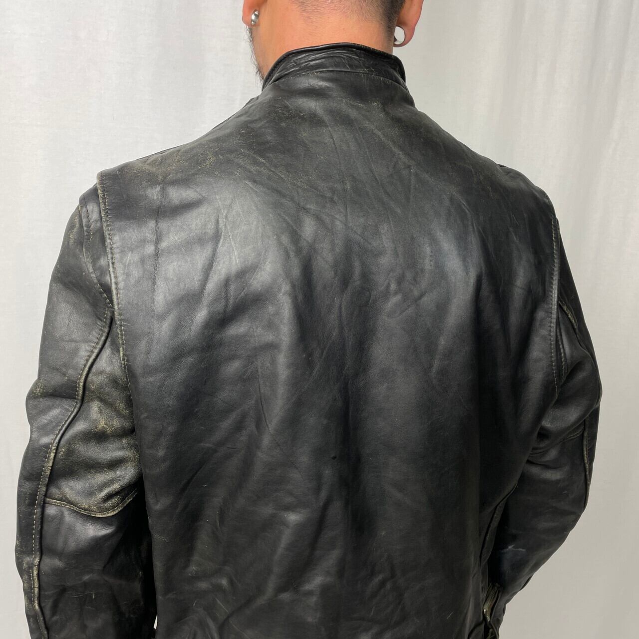 70年代 Schott ショット シングルライダースジャケット メンズL相当