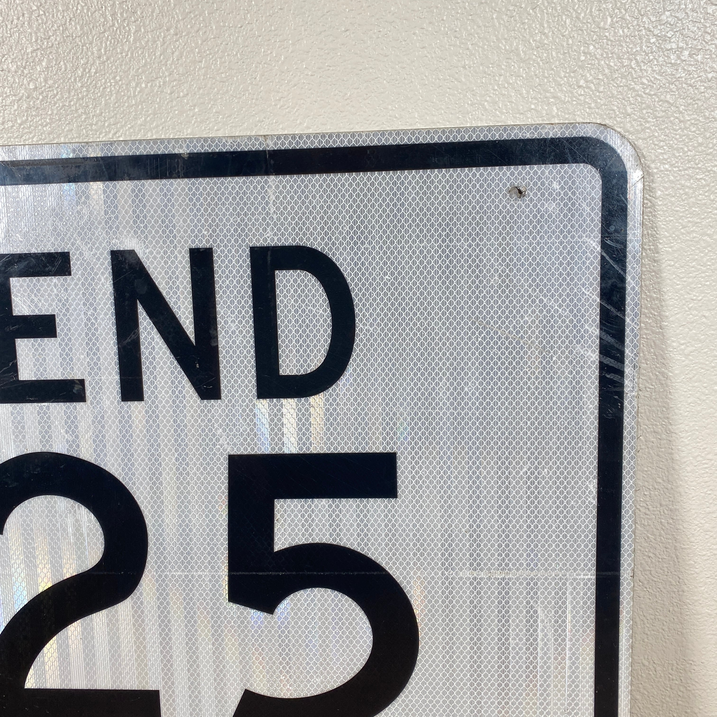 1061 アメリカ ロードサイン 両面 道路標識 ROAD WORK SPEED LIMIT