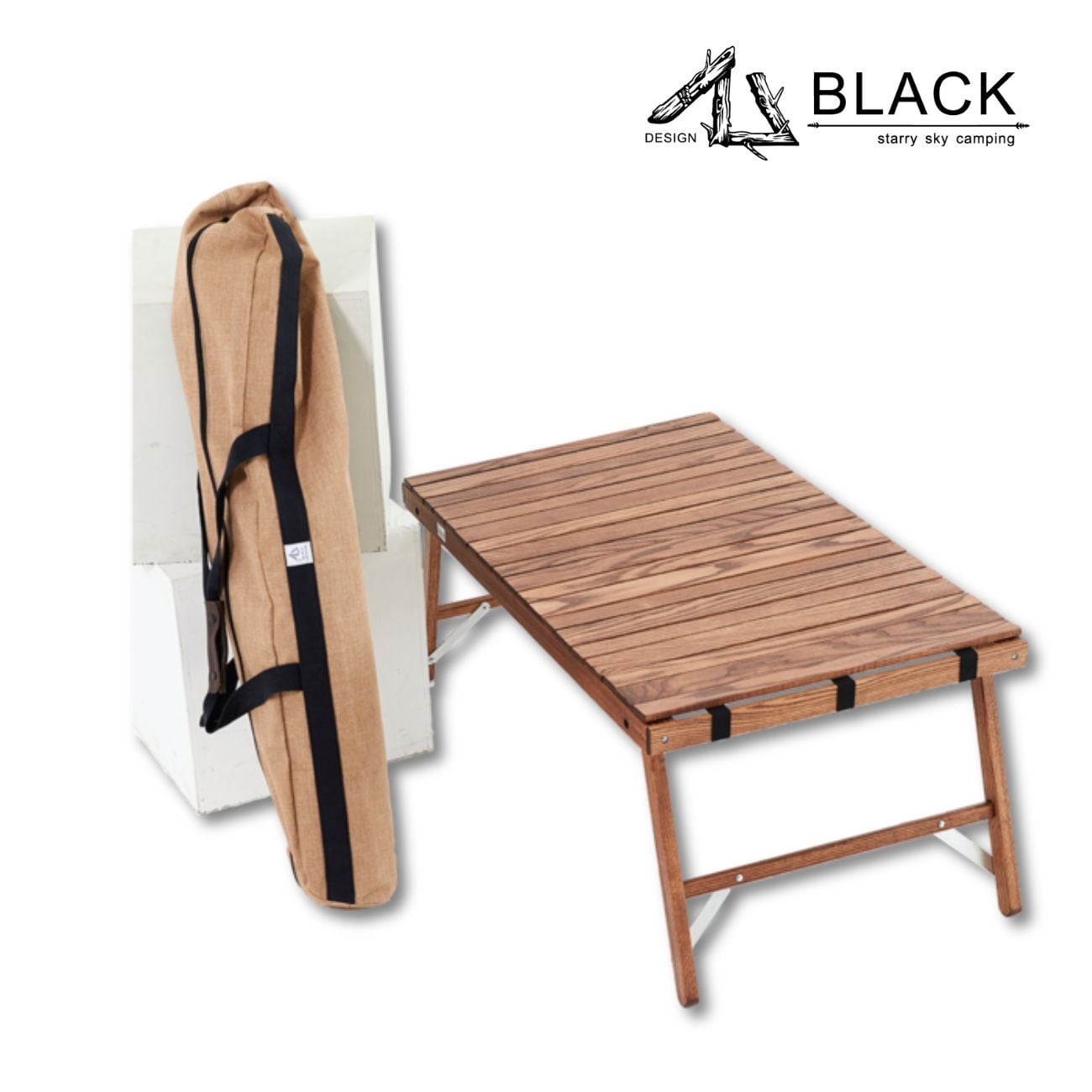 ANOBA アノバ ウッドロールテーブル BLACK EDITION 【公式通販】