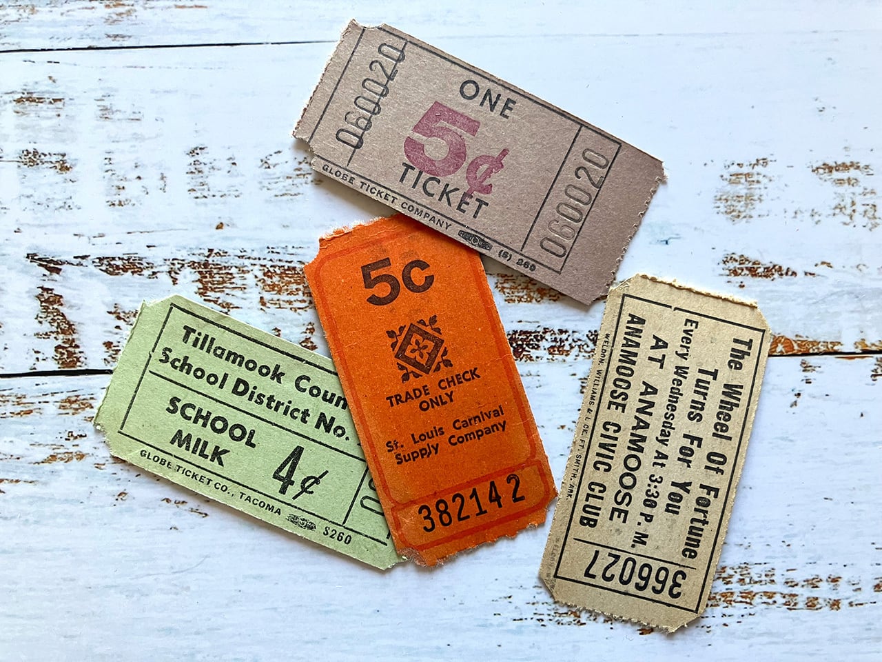 ⑨】ヴィンテージ【バスチケット】【ロール】海外チケット(ロール