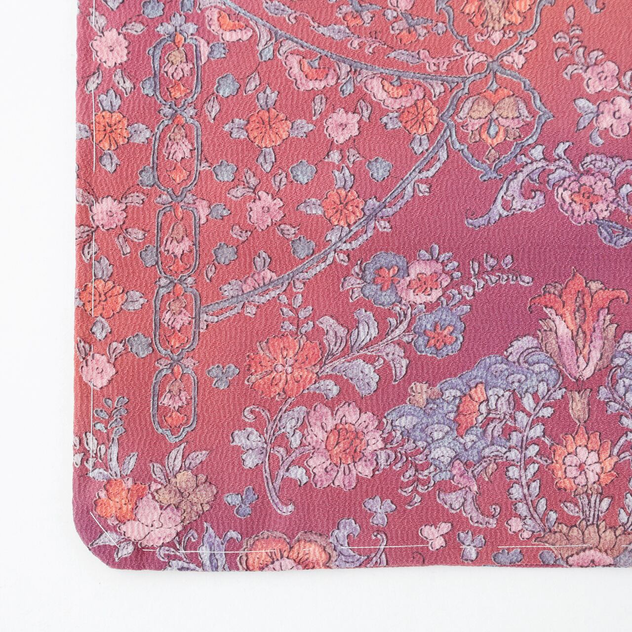 さとぴん様 正絹 袷 更紗 小紋 広衿 オリエンタル ちりめん さとぴん様