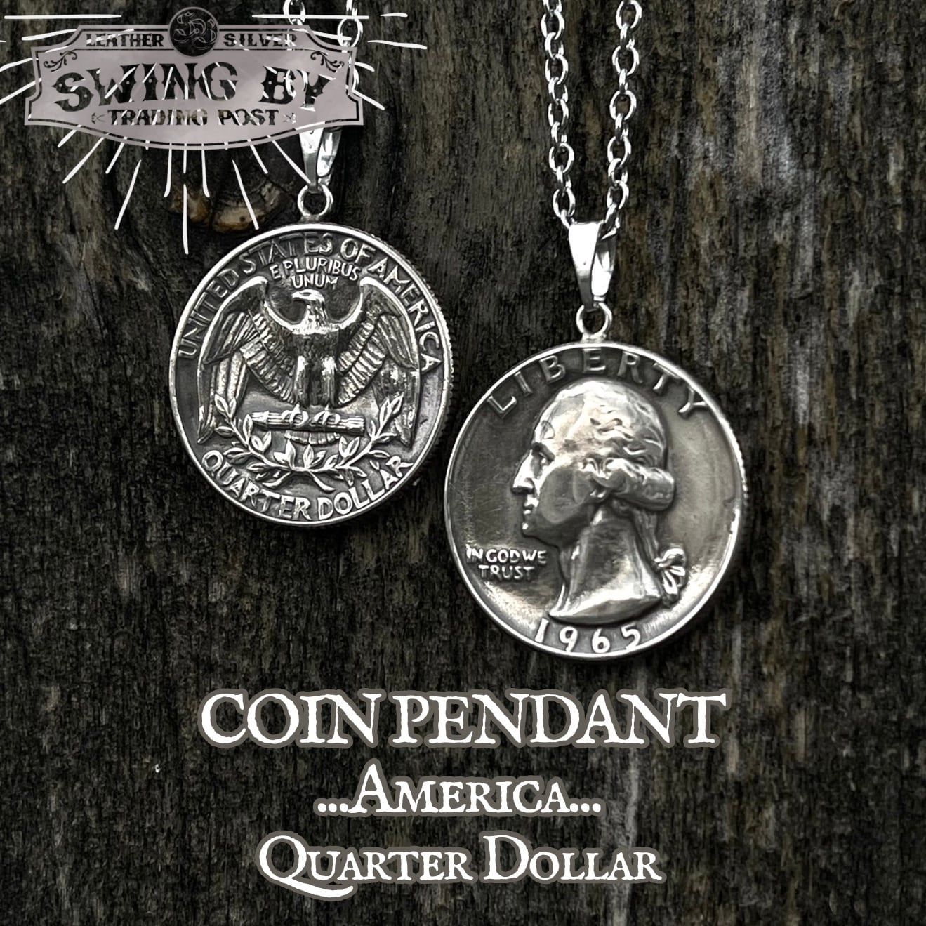 1958年、1964年 アメリカ合衆国25セント銀貨4枚 1円 約2.3kg 1964