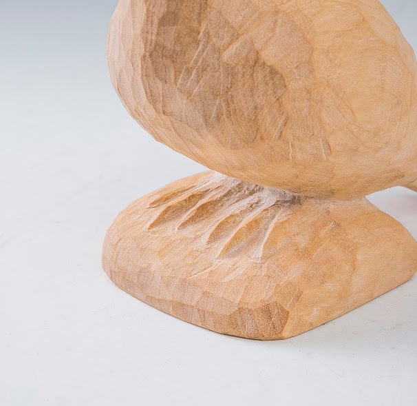 井波彫刻 林啓ニ郎 木彫鳥 工芸品 彫刻置物 井波彫刻 林啓ニ郎 木彫鳥