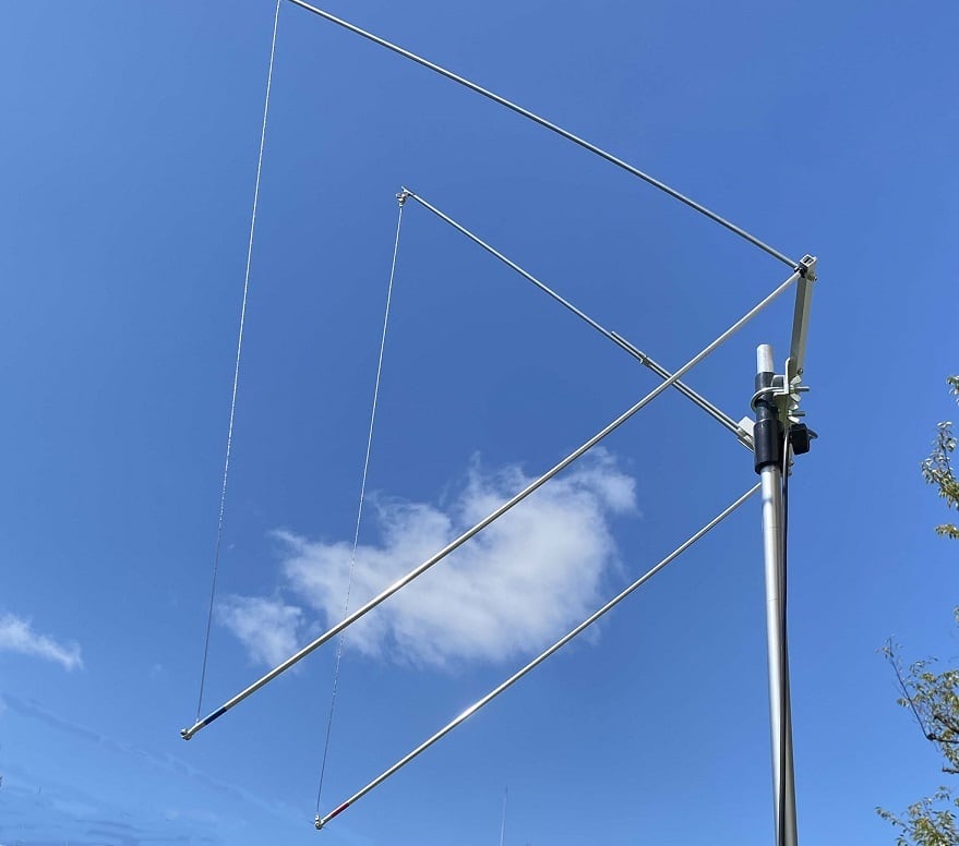 デルタループアンテナ 50MHz JA1CP作 移動用 50MHz 3エレ デルタループ