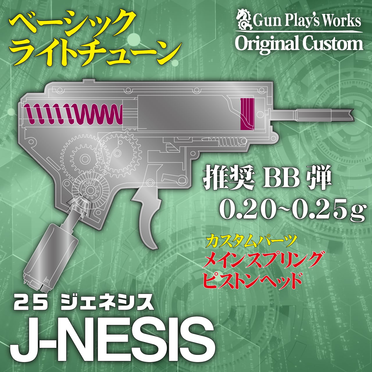 J-NESIS [ジェネシス] 【電動ガン内部カスタムメニュー】 | GunPlay'sWorks