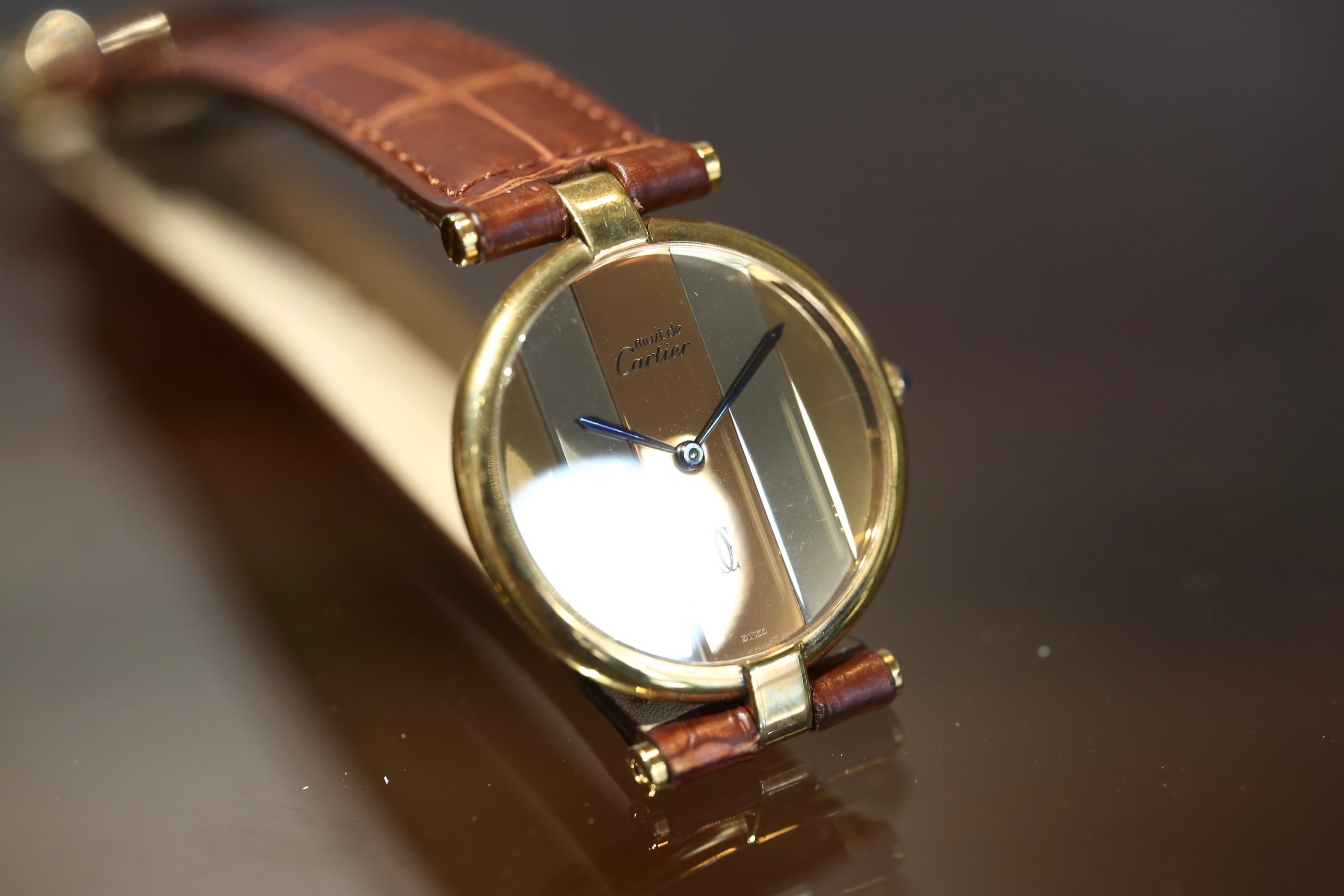 Cartier】1980's カルティエ ヴァンドーム ヴェルメイユ クォーツ