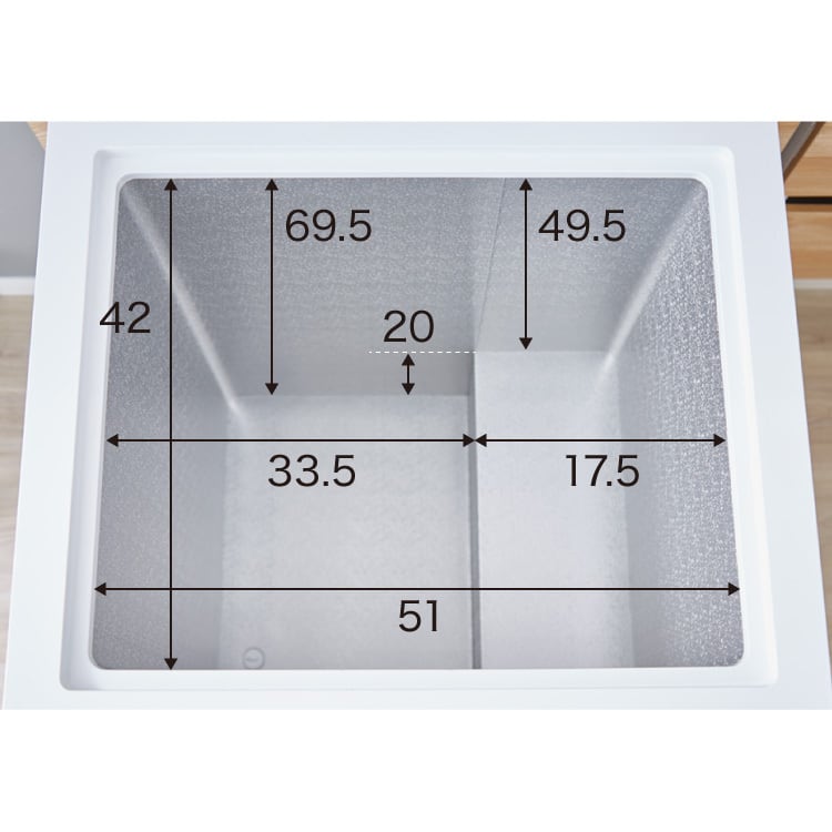 simplus 冷凍庫 上開き 148L 庫内灯付き バスケット付き 鍵付き 静音