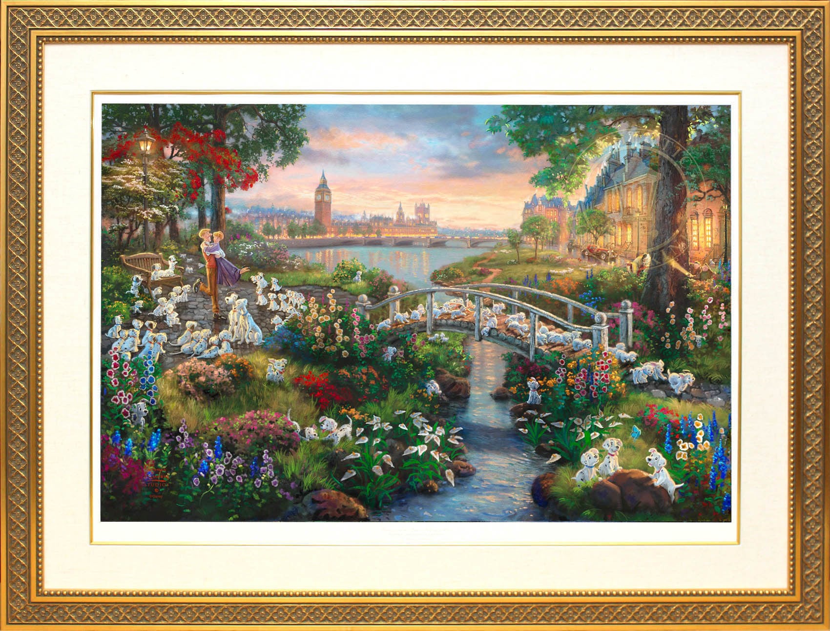 ウォルトディズニー 101匹わんちゃんセル画 額縁付き ディズニー