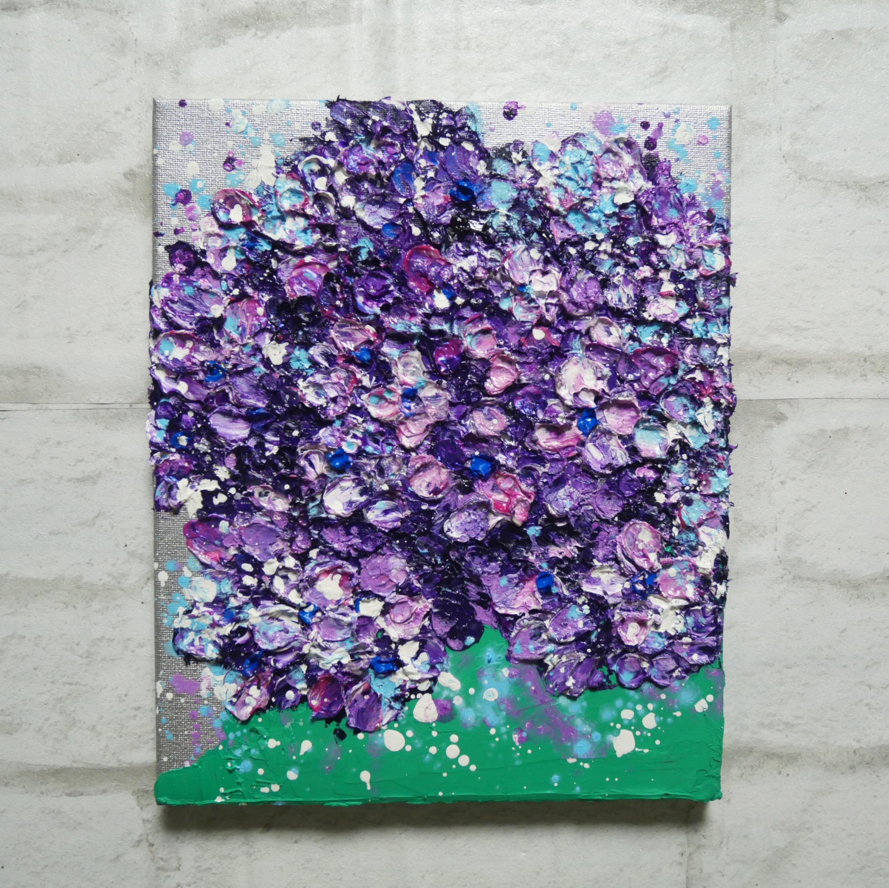 油彩画 【女性と花】 肉質画 絵画 油絵 花のある風景 F20号 （高田美里