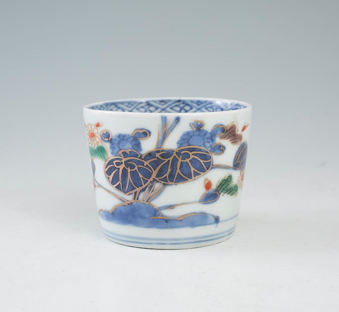 趣楽日本美術 希少 初期伊万里輪花型白磁蕎麦猪口 慶應◇古