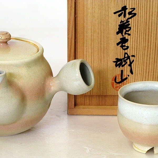 萩焼城山窯 番茶器セット・No.130527-04・梱包サイズ60 | リサイクル