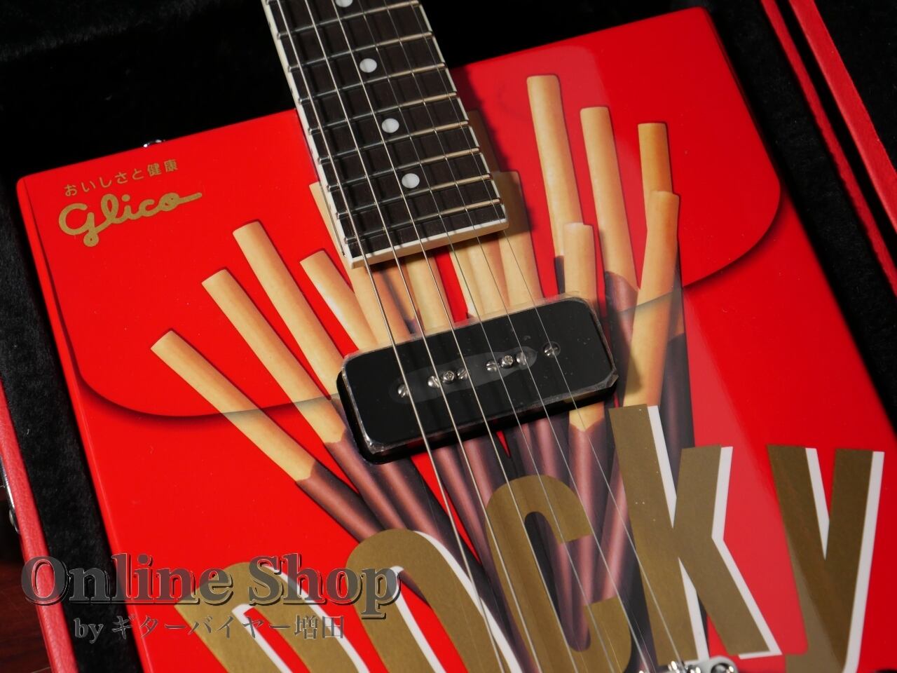 送料込】pocky guitar ポッキーギター 斉藤和義 Glico Glico Pocky