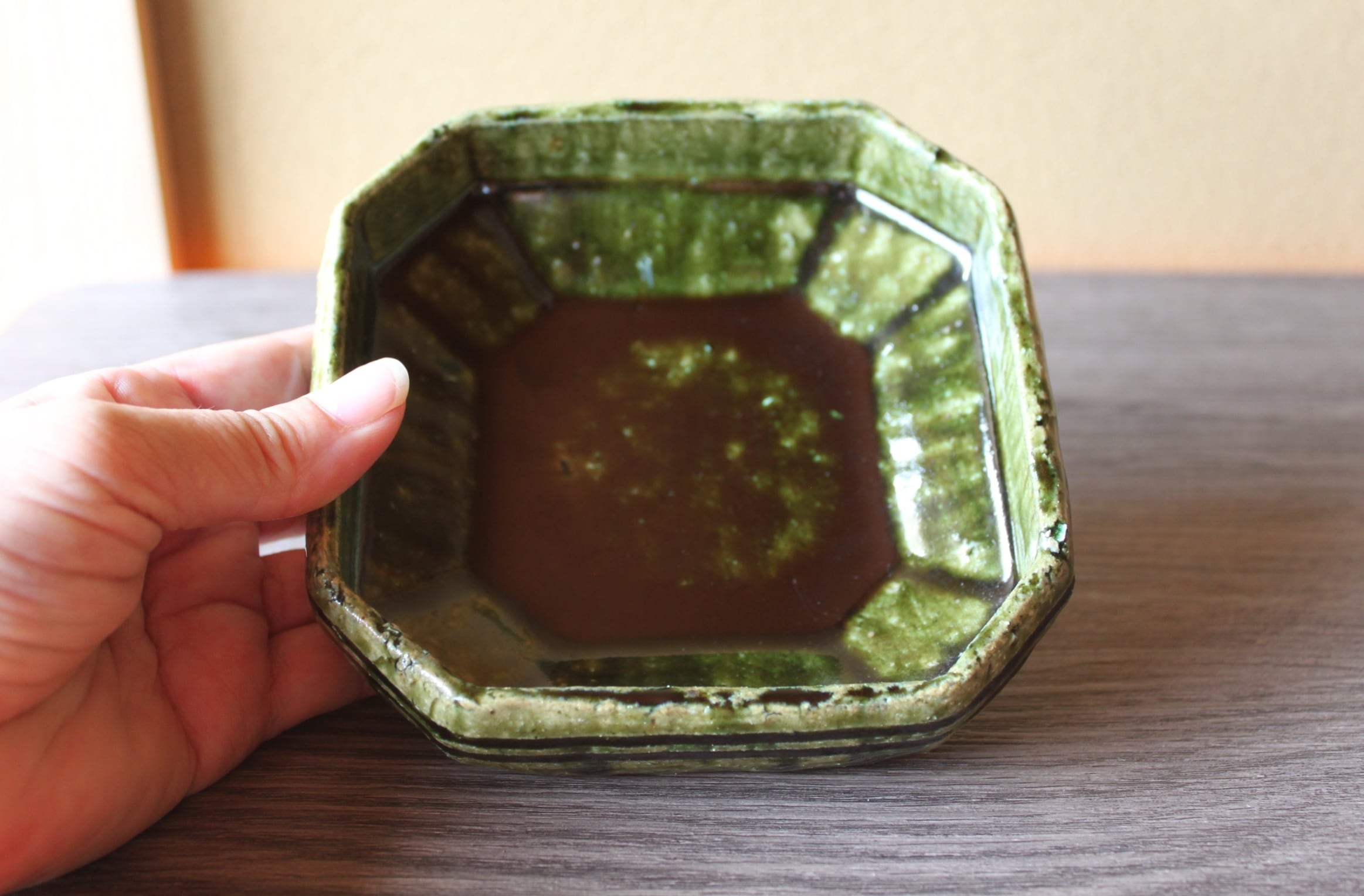 織部隅切角鉢 | 棚橋淳陶房ーshop