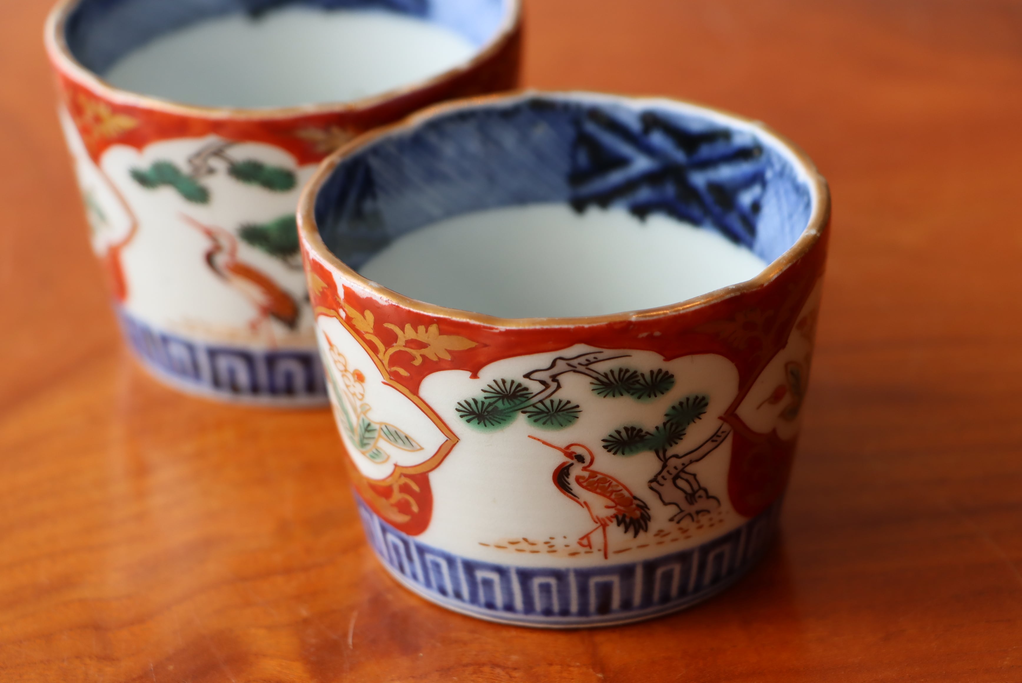 色絵 古伊万里 古九谷 そば猪口 蕎麦猪口 柿右衛門 藍九谷 民芸 民藝