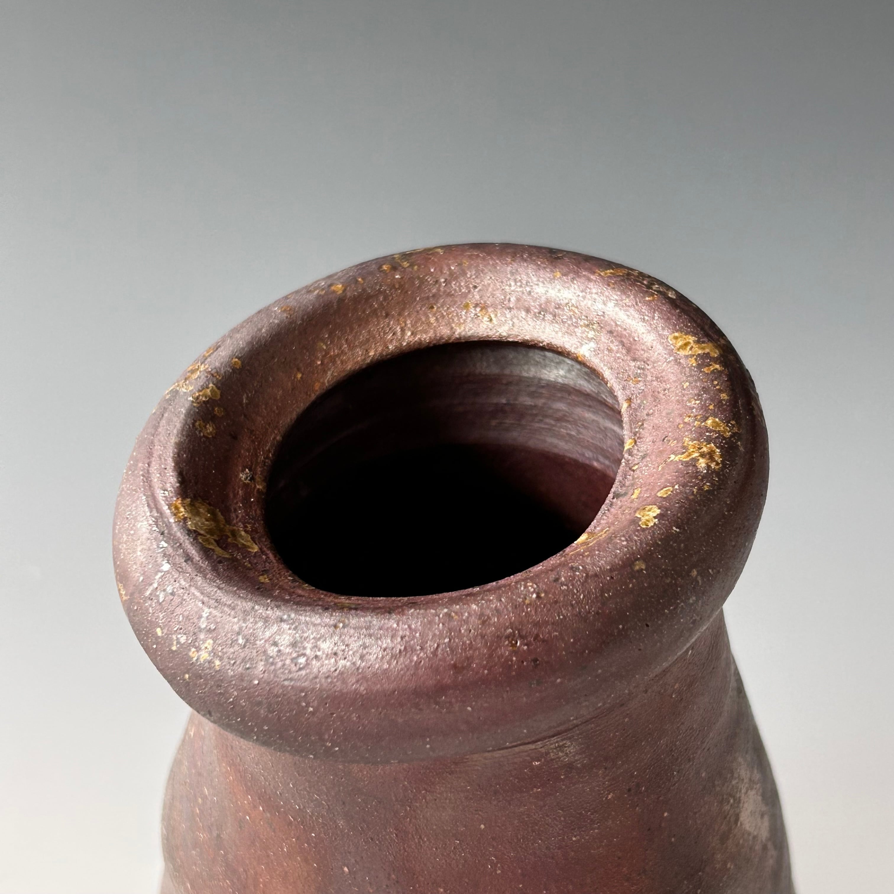 茶道具 丹波焼 花入 市野信水 共箱 焼き締め 花器 花活け 茶会 稽古