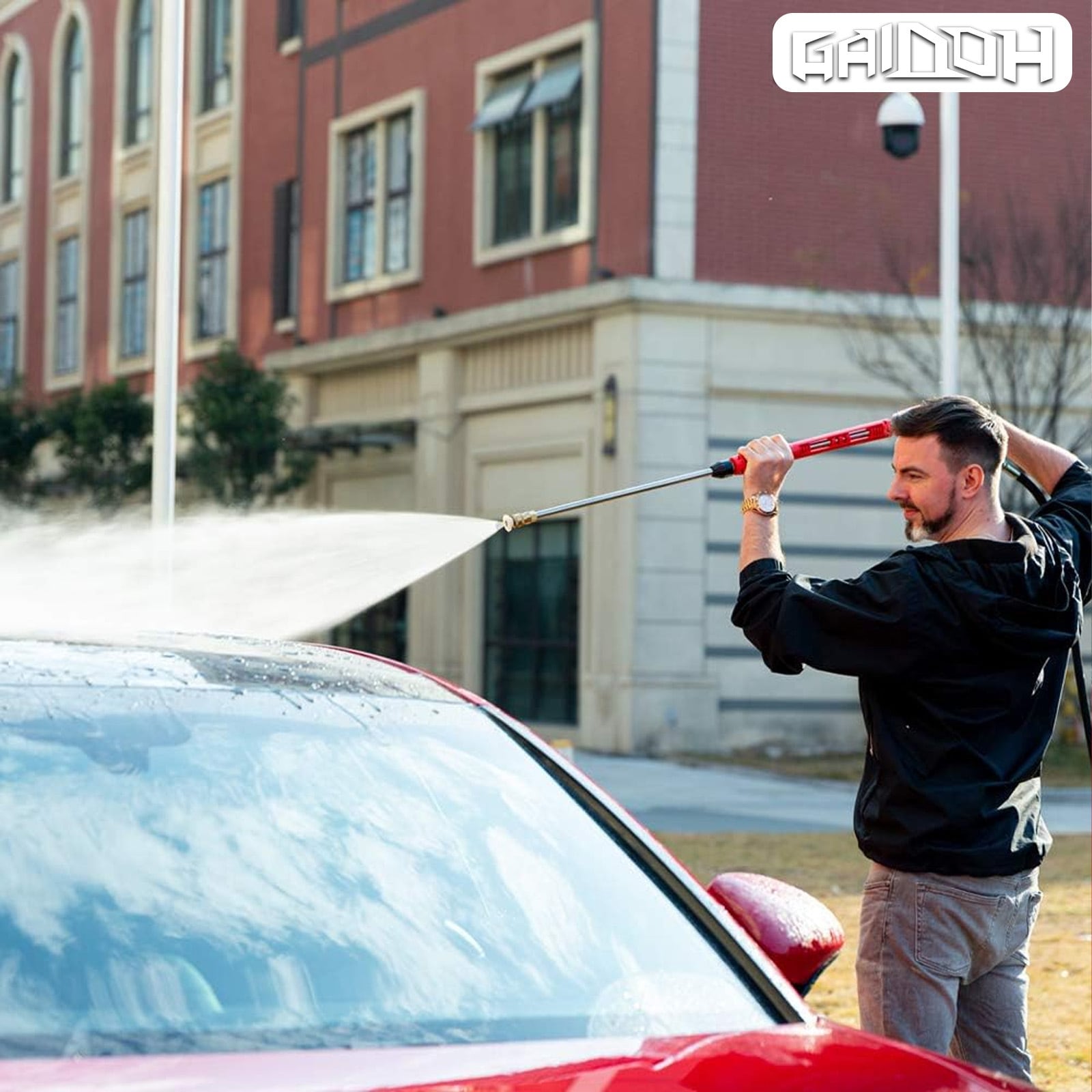 Gaidoh高圧洗浄ガン、交換延長ロッド、7つのノズル先端 高圧