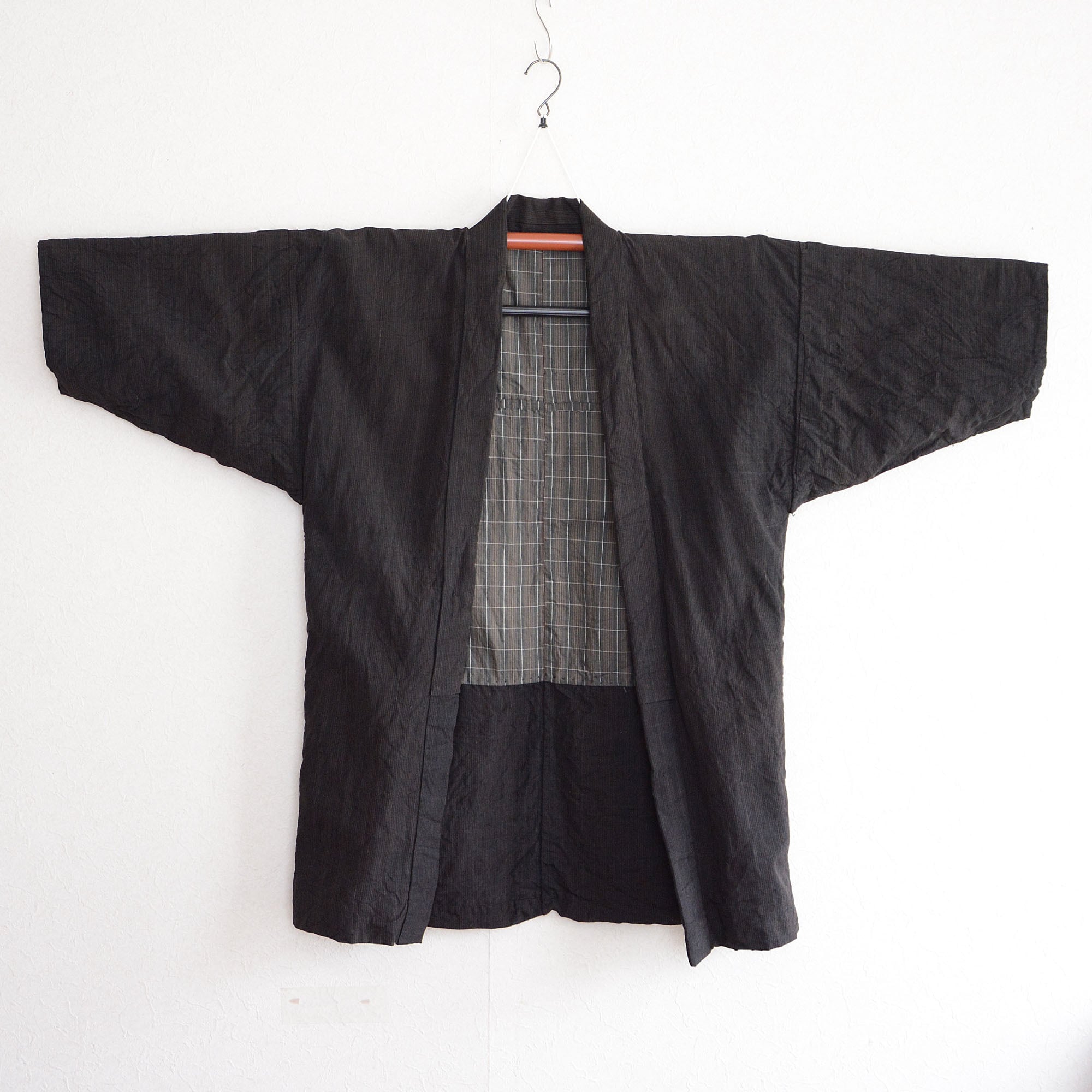 大正時代の麻古布！【 羽織ジャケット リメイク】襤褸 ボロ