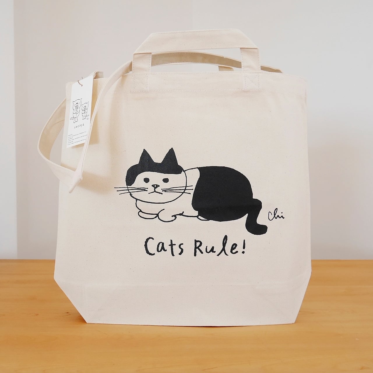 2wayトートバッグ[前髪猫] ナチュラル | necoya