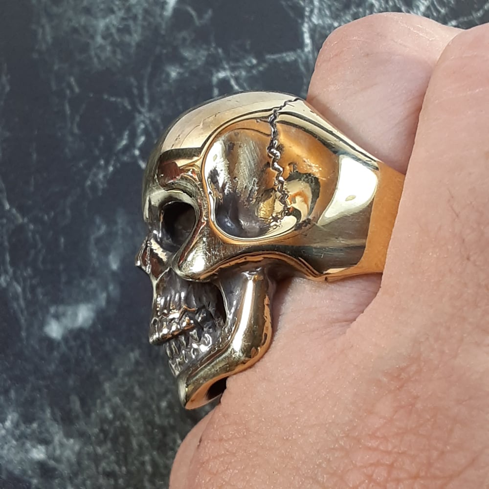 スタンダードスカルリング2021 brass ver | シルバーアクセサリーRAMPAGE