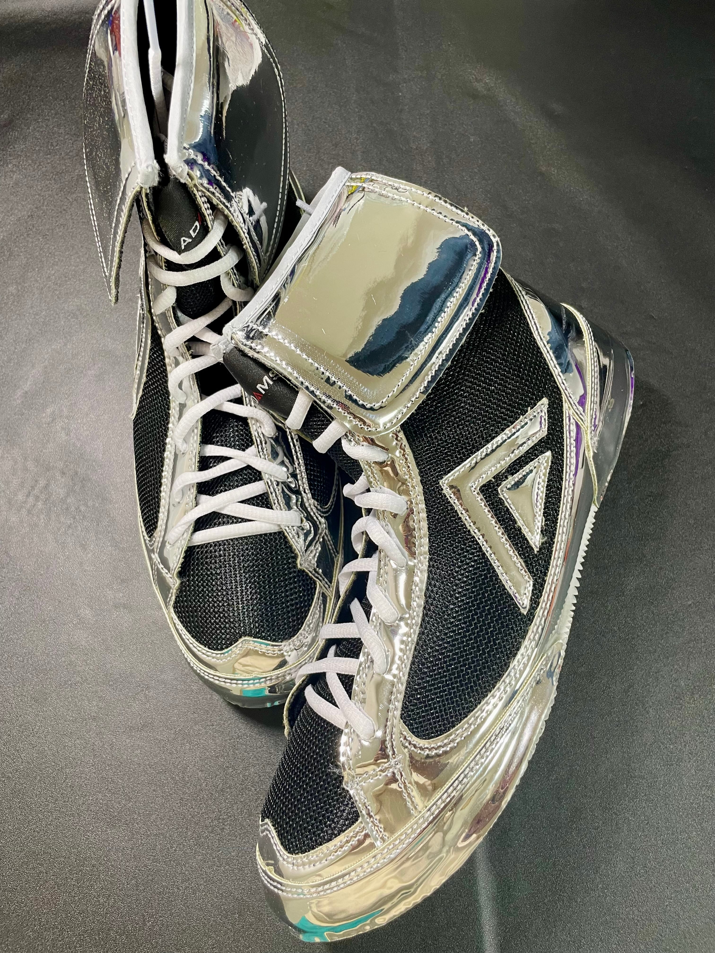 ADAMS シルバー ボクシングシューズ AdamsアダムスOプロ オール