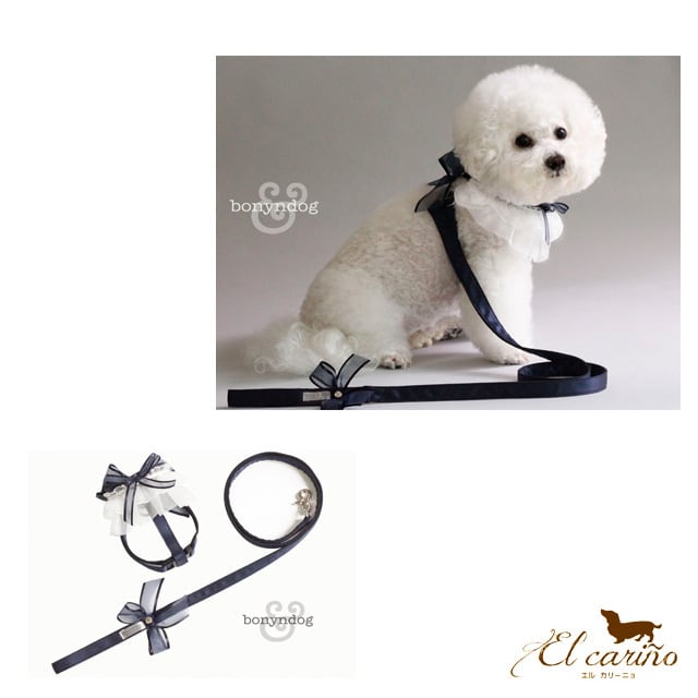 CHARLES & KEITH 犬用リボン首輪&リード